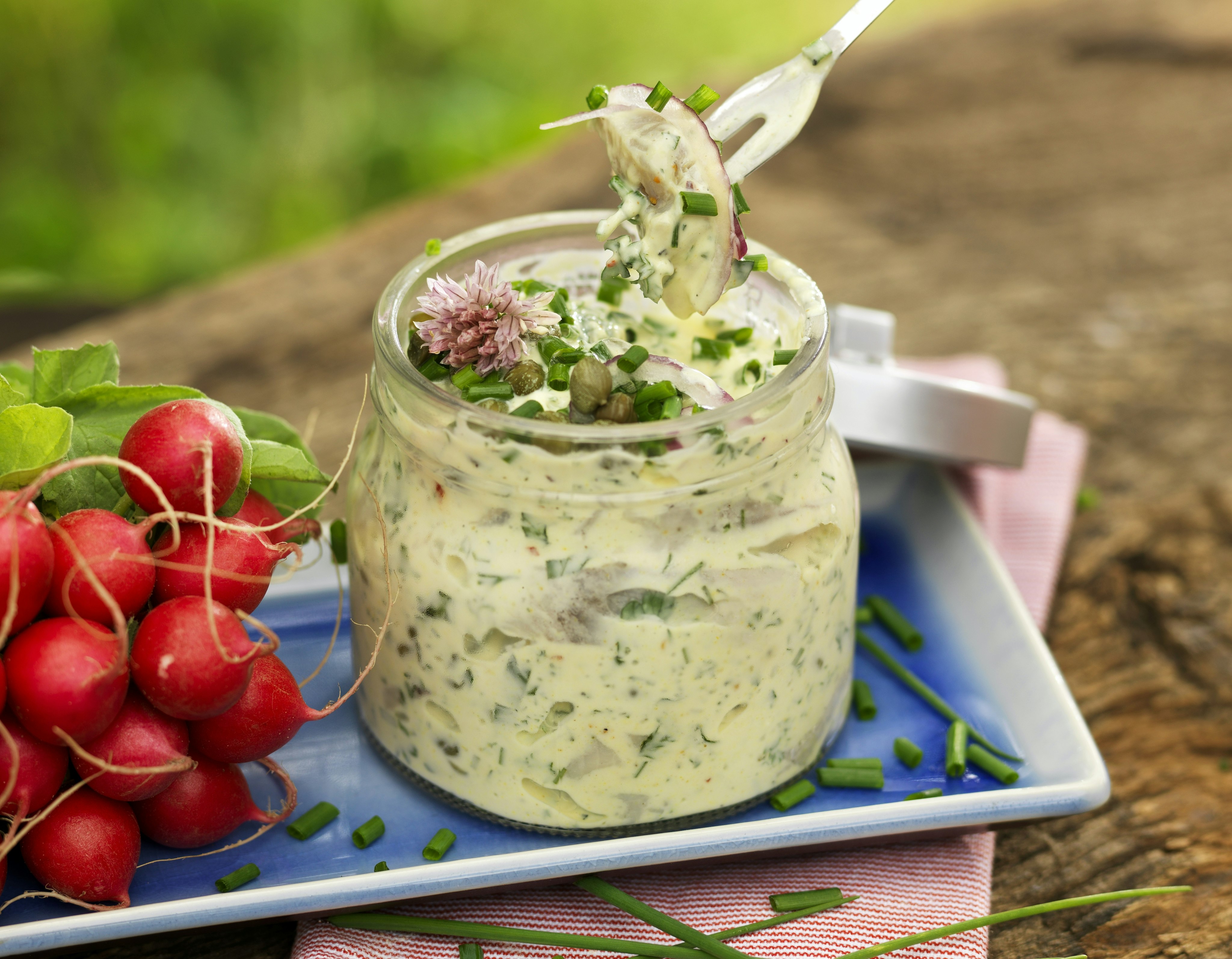 Krämig senapssill med kapris