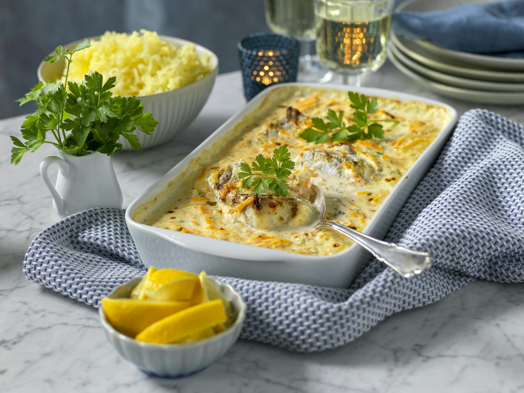 Krämig ugnsbakad sweet chilitorsk