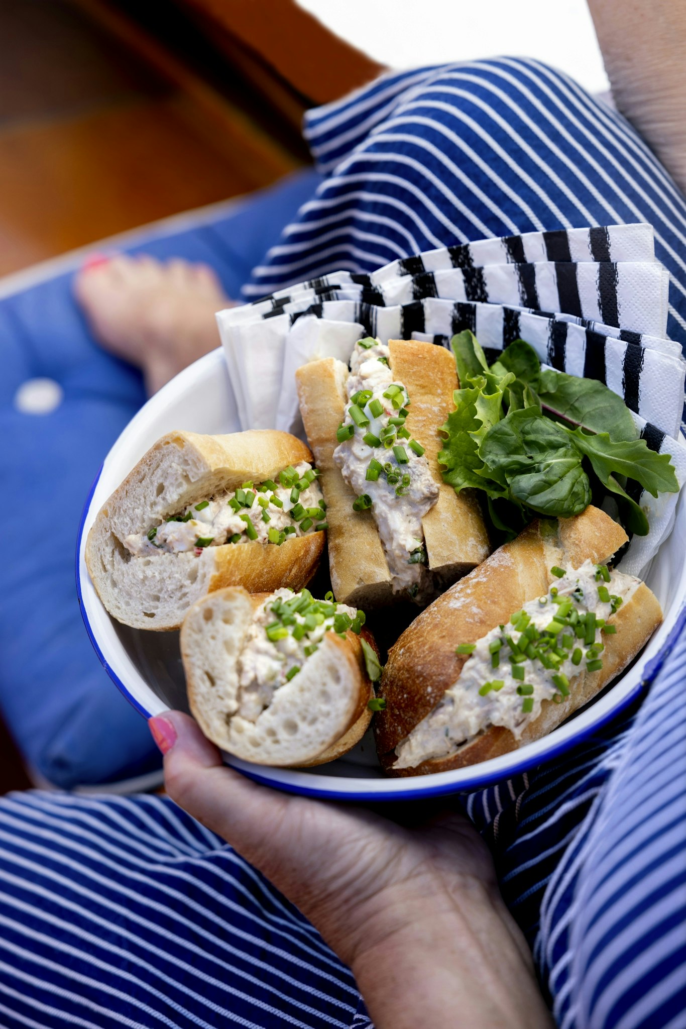 Baguette med tonfiskröra