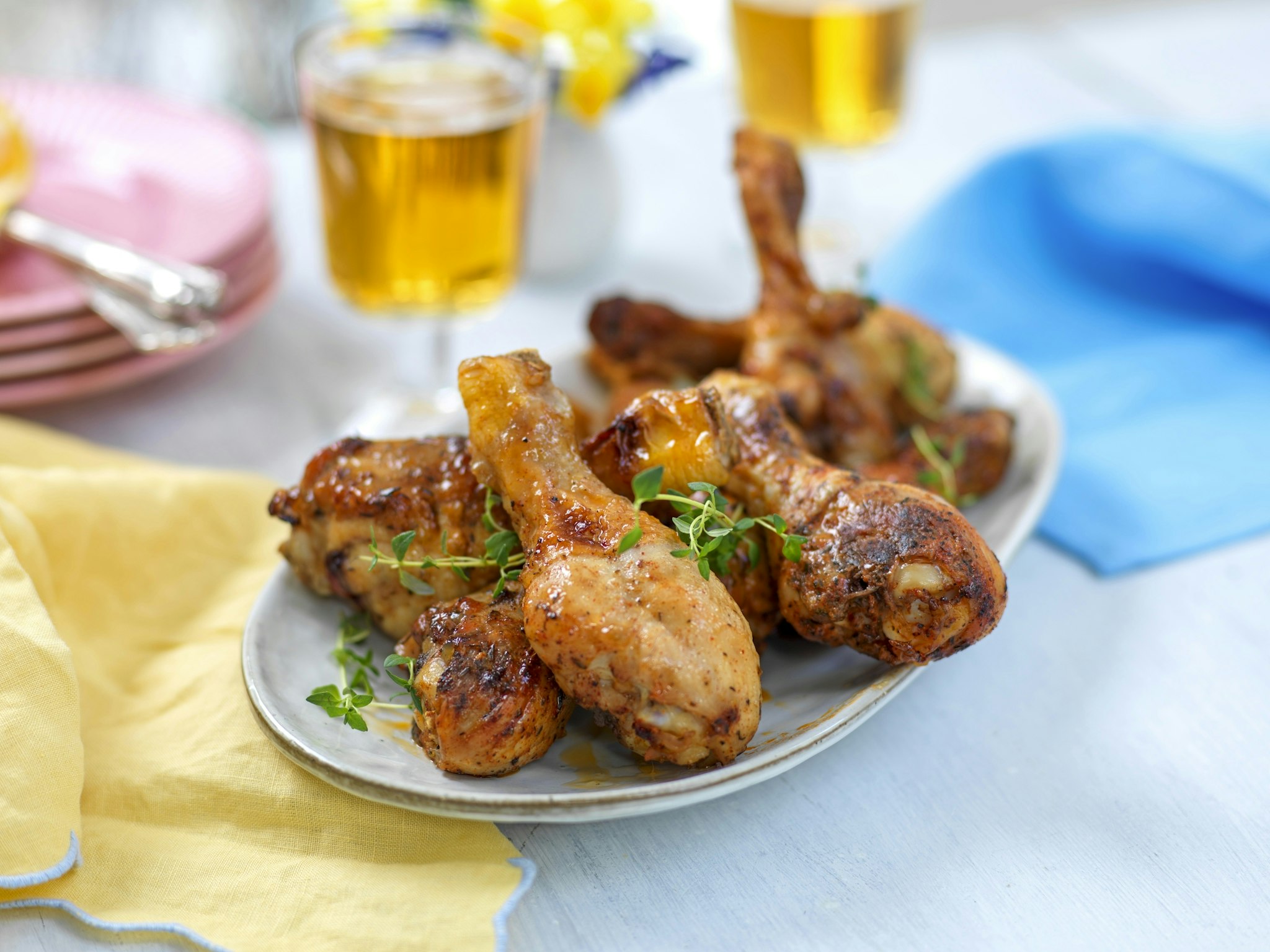 Kryddiga kycklingben med mango chutney Kryddiga kycklingben med mango chutney