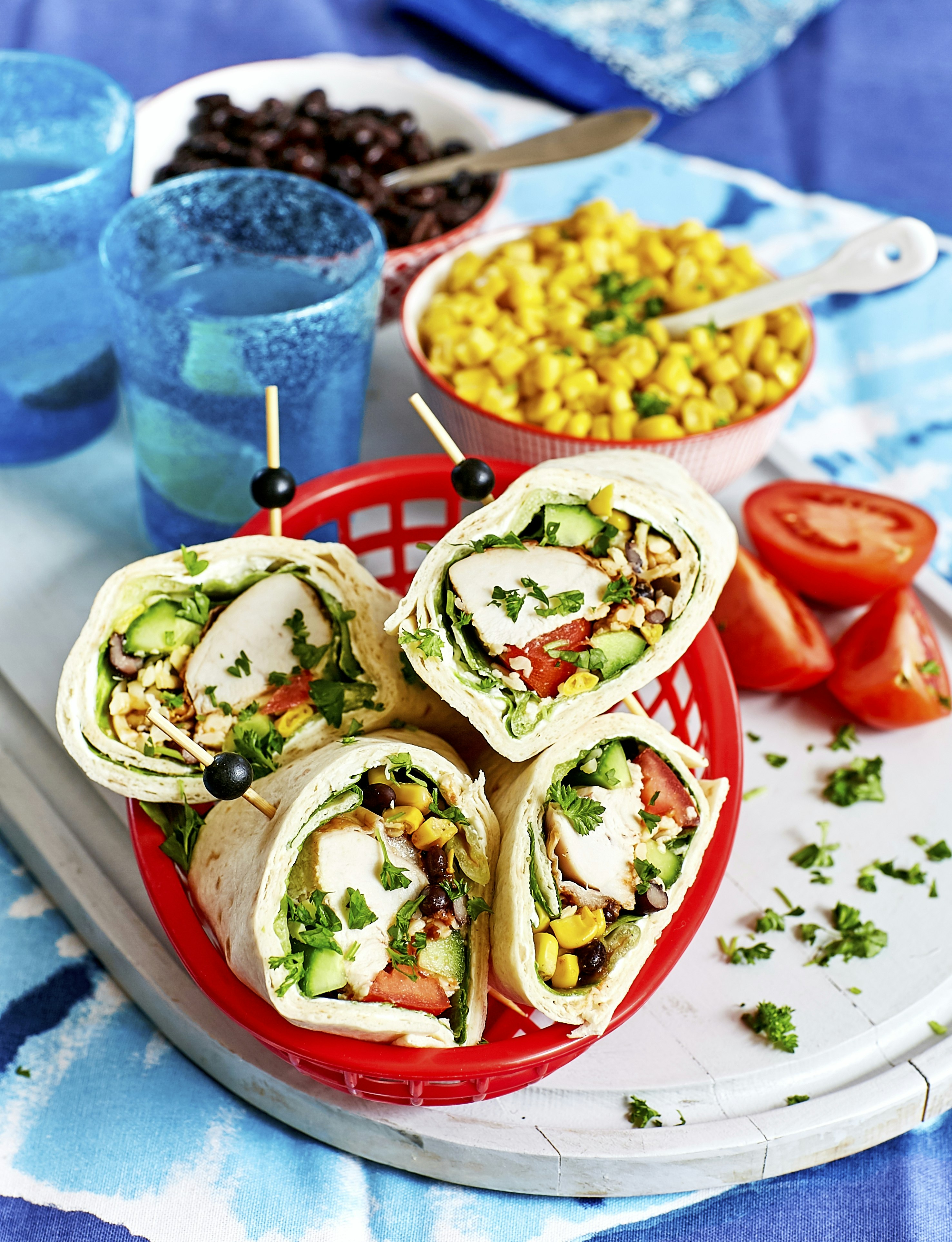 Tortillawraps med kyckling på Floridavis