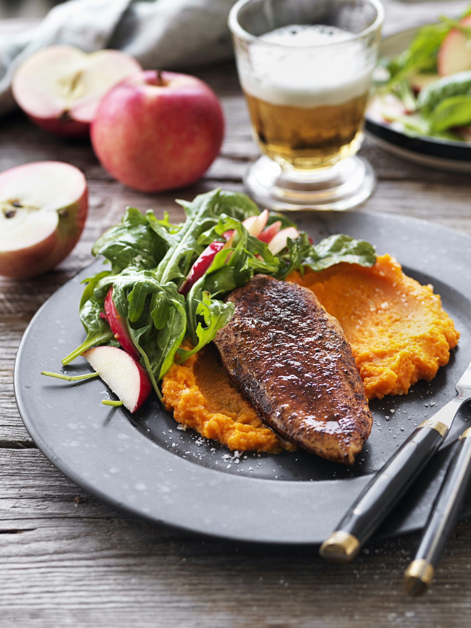 Kycklingfilé med morotspuré