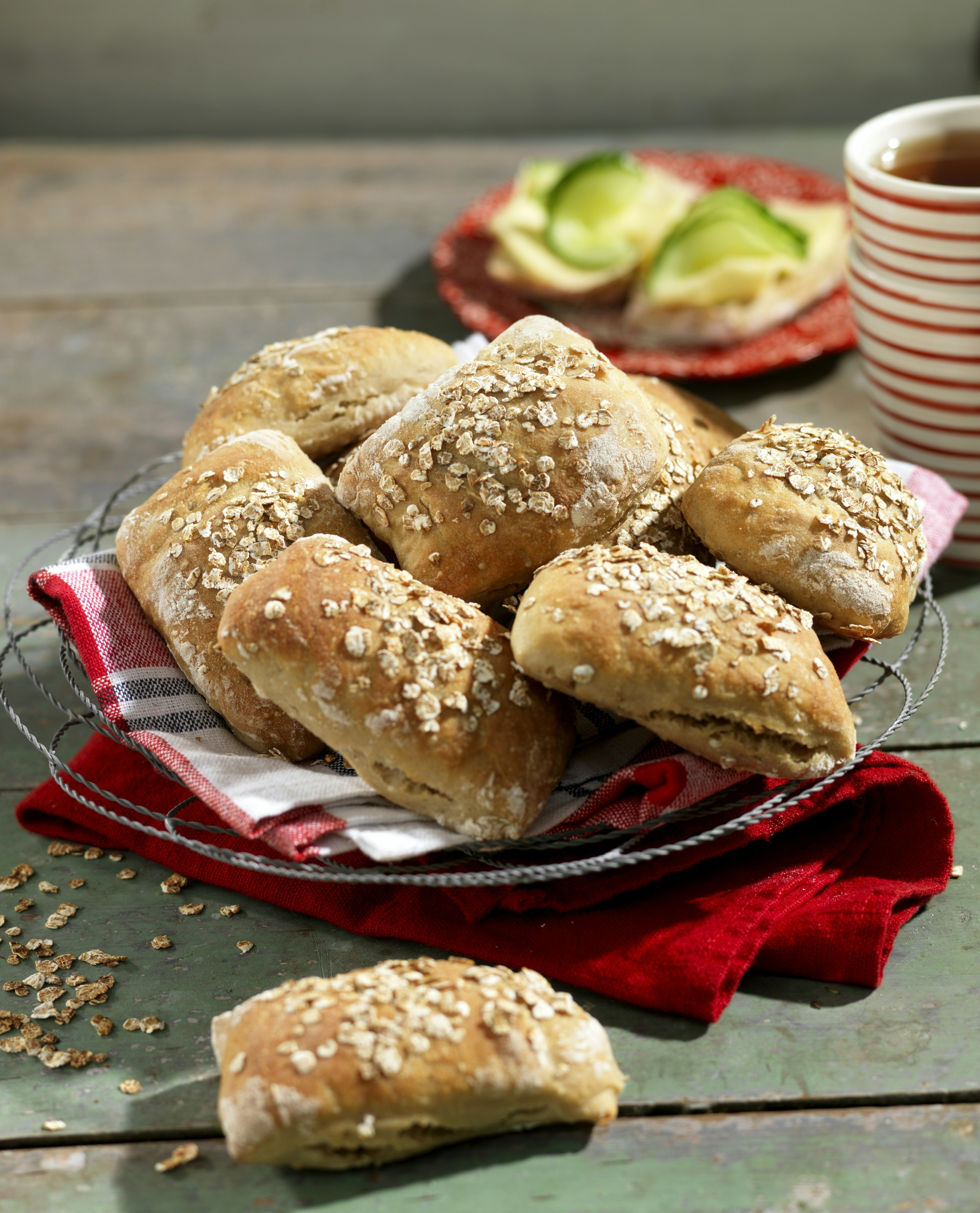 Lättbakade rågbitar utan knådning – långjästa