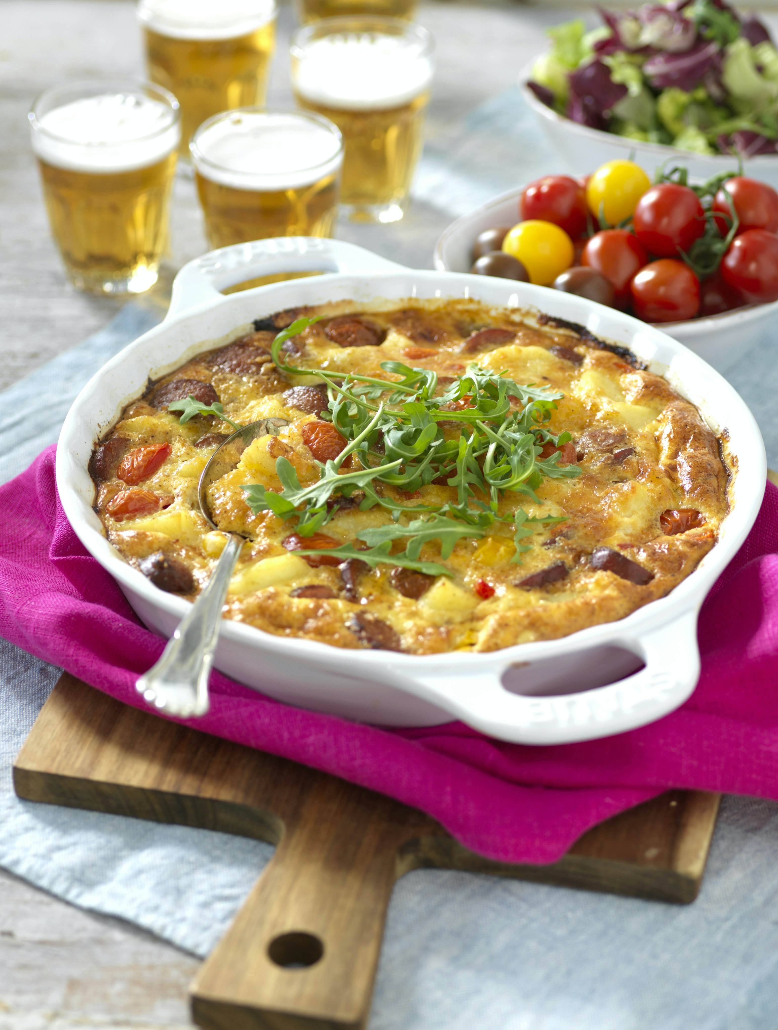 Lättlagad korvlåda med sting