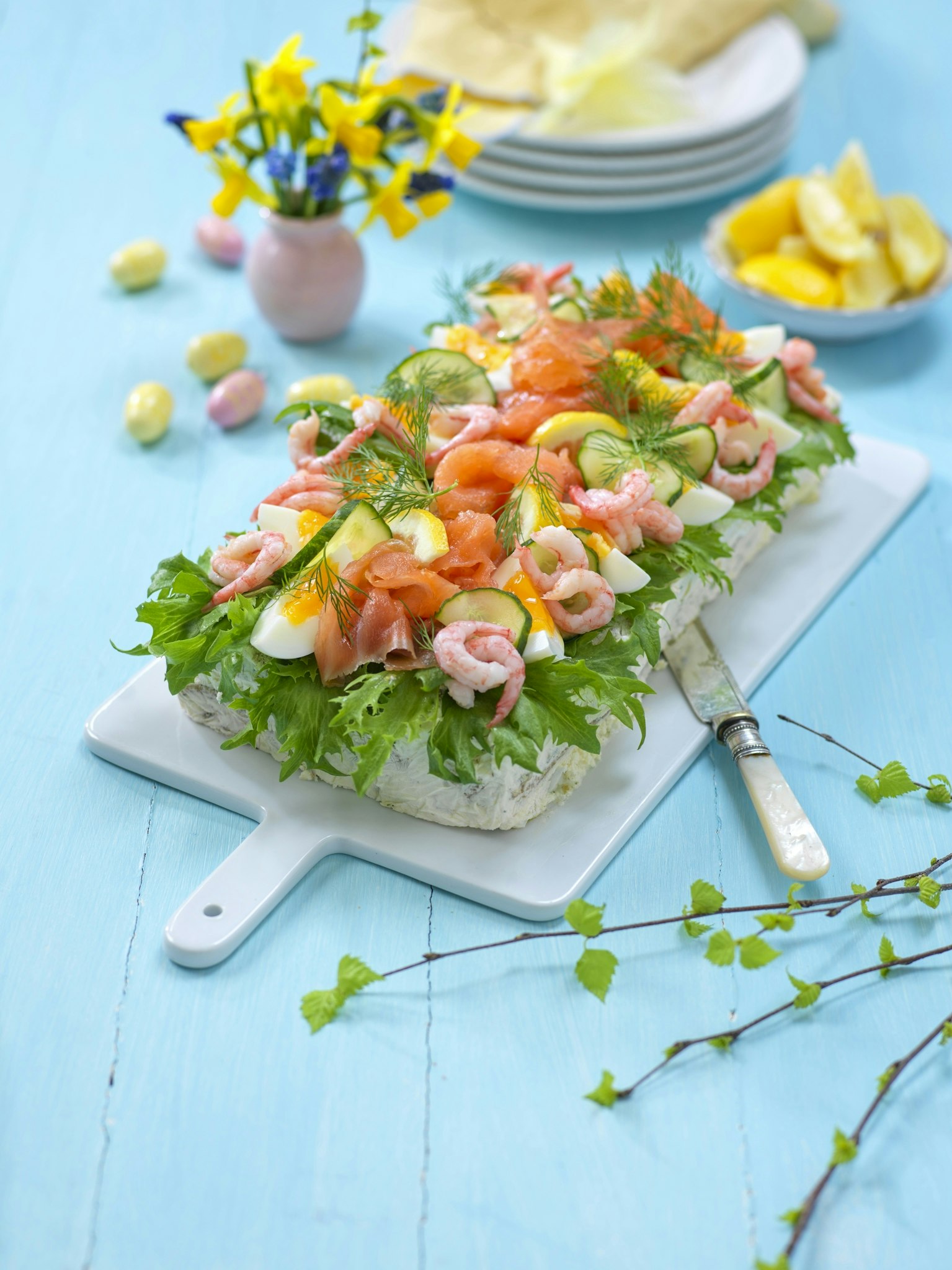 Lax– och räktårta