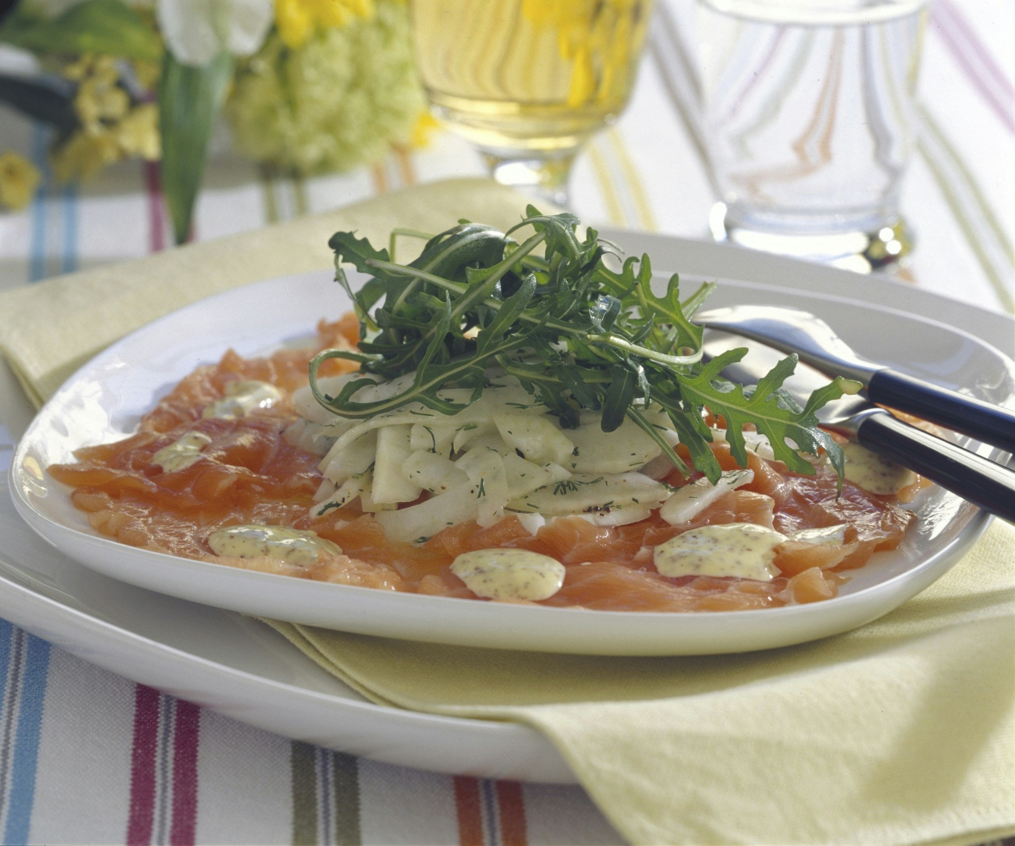 Laxcarpaccio med fänkål