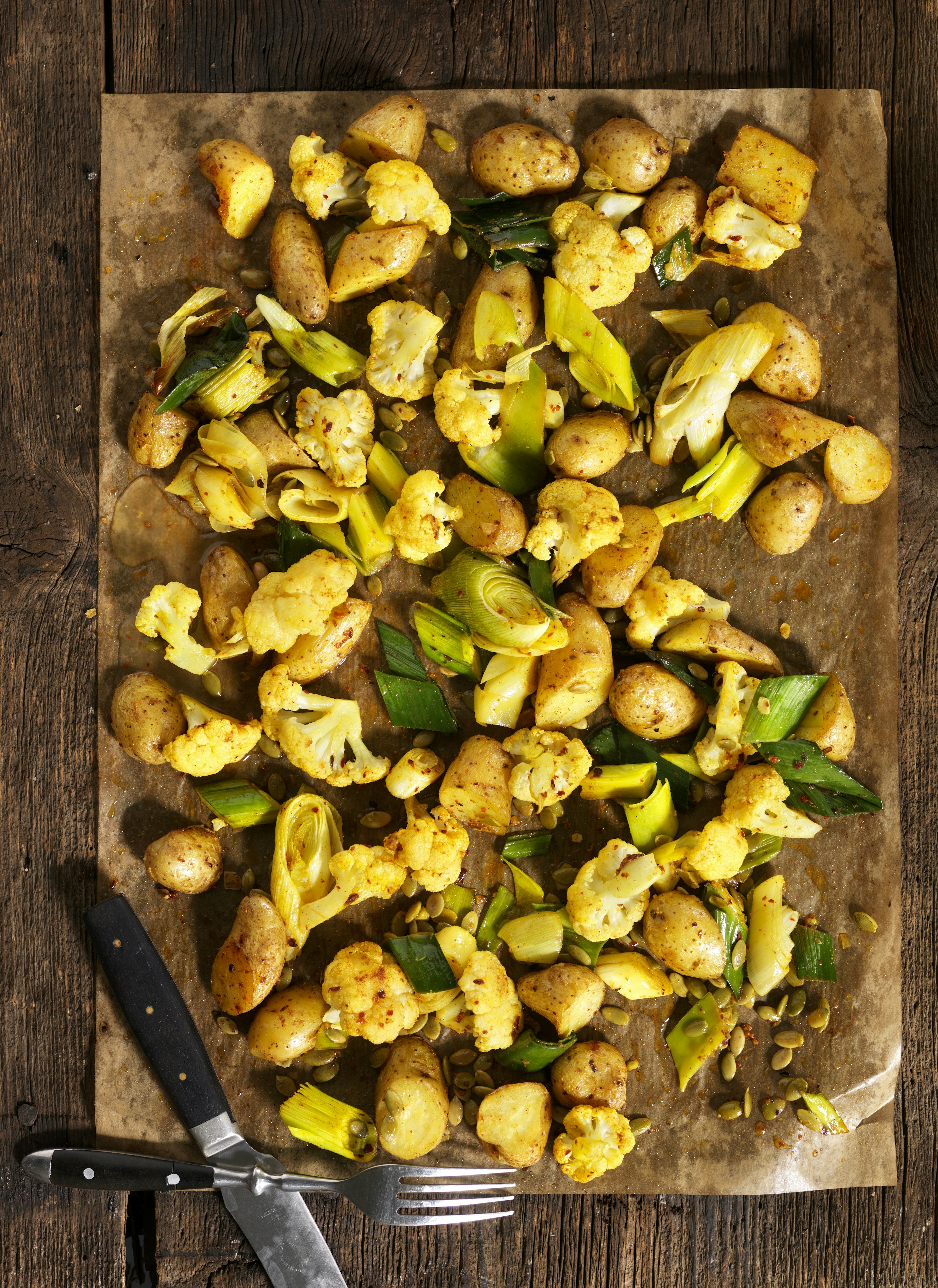 Ljummen potatissallad med kryddolja