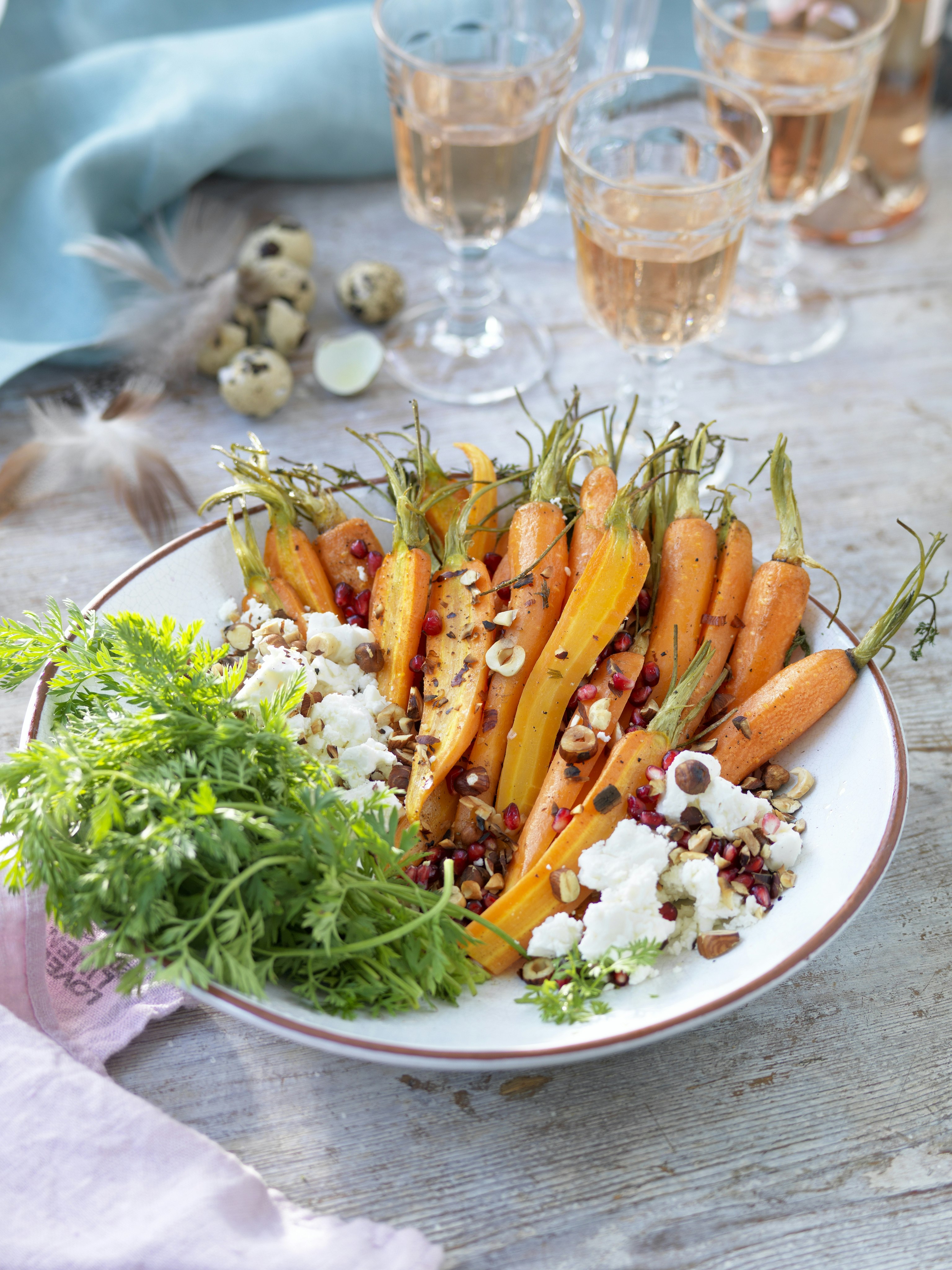 Lyxig morotssallad med fetaost