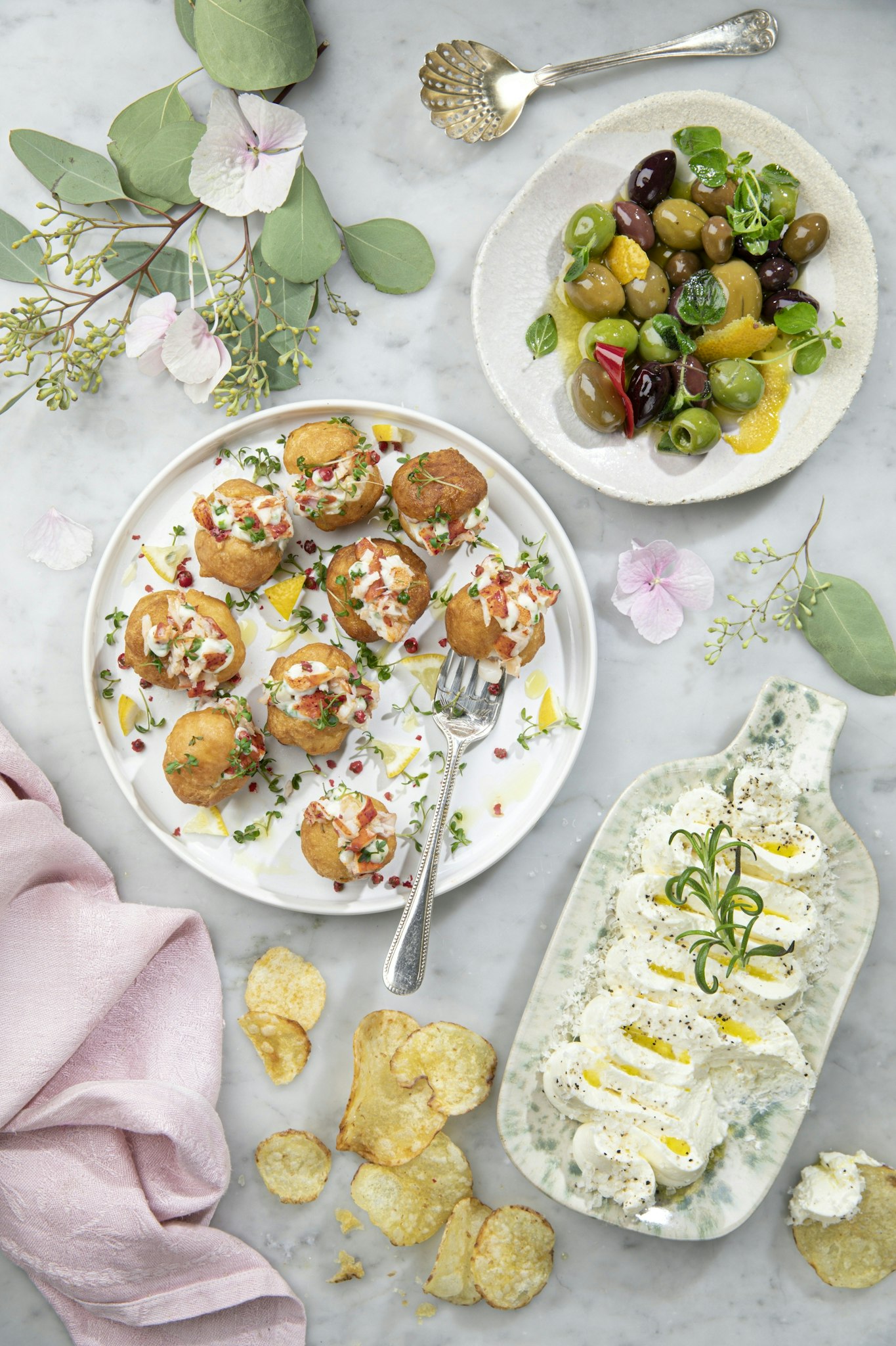 Lyxiga minimunkar med hummerröra