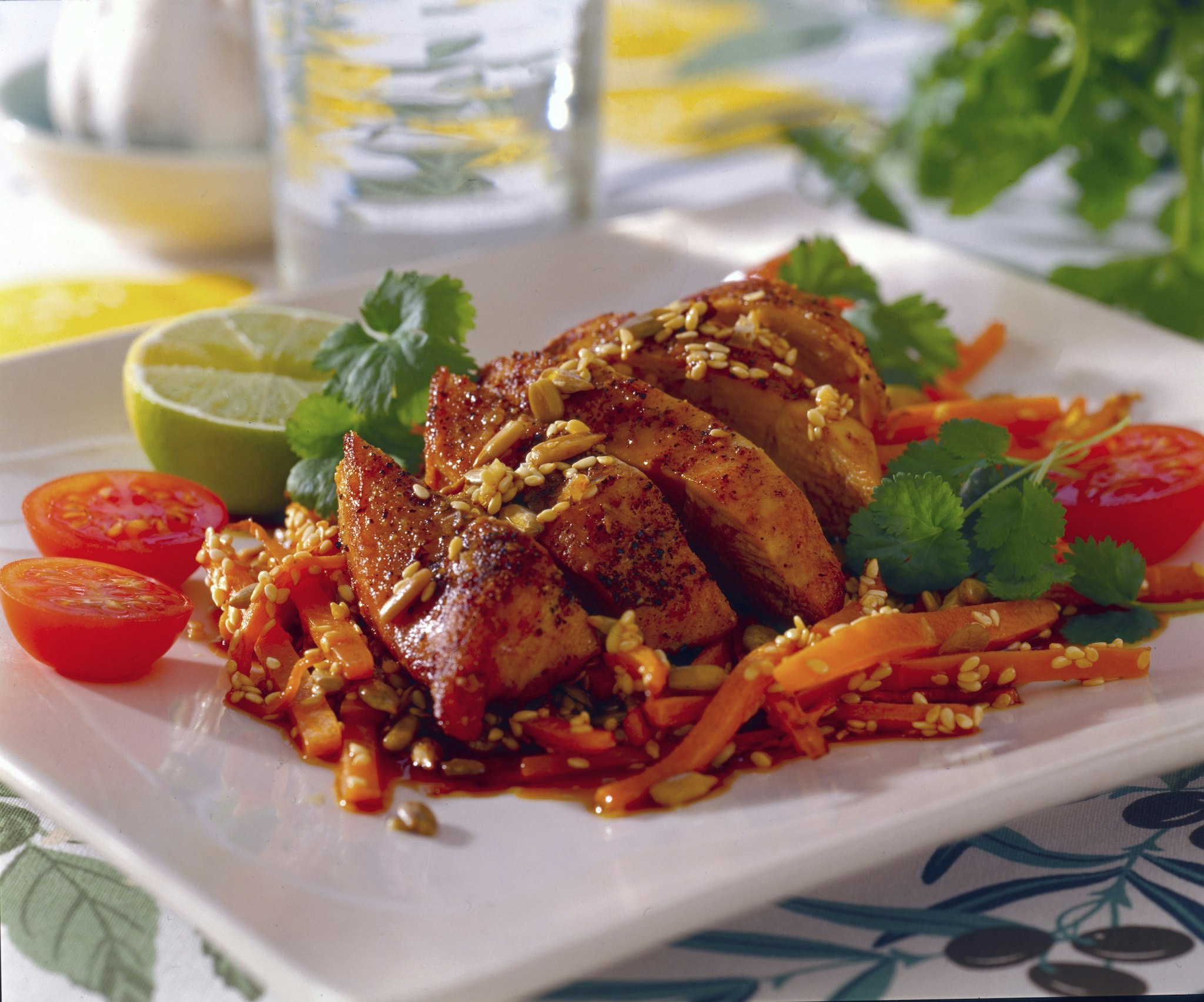 Marinerad kycklingfilé och makalösa morötter