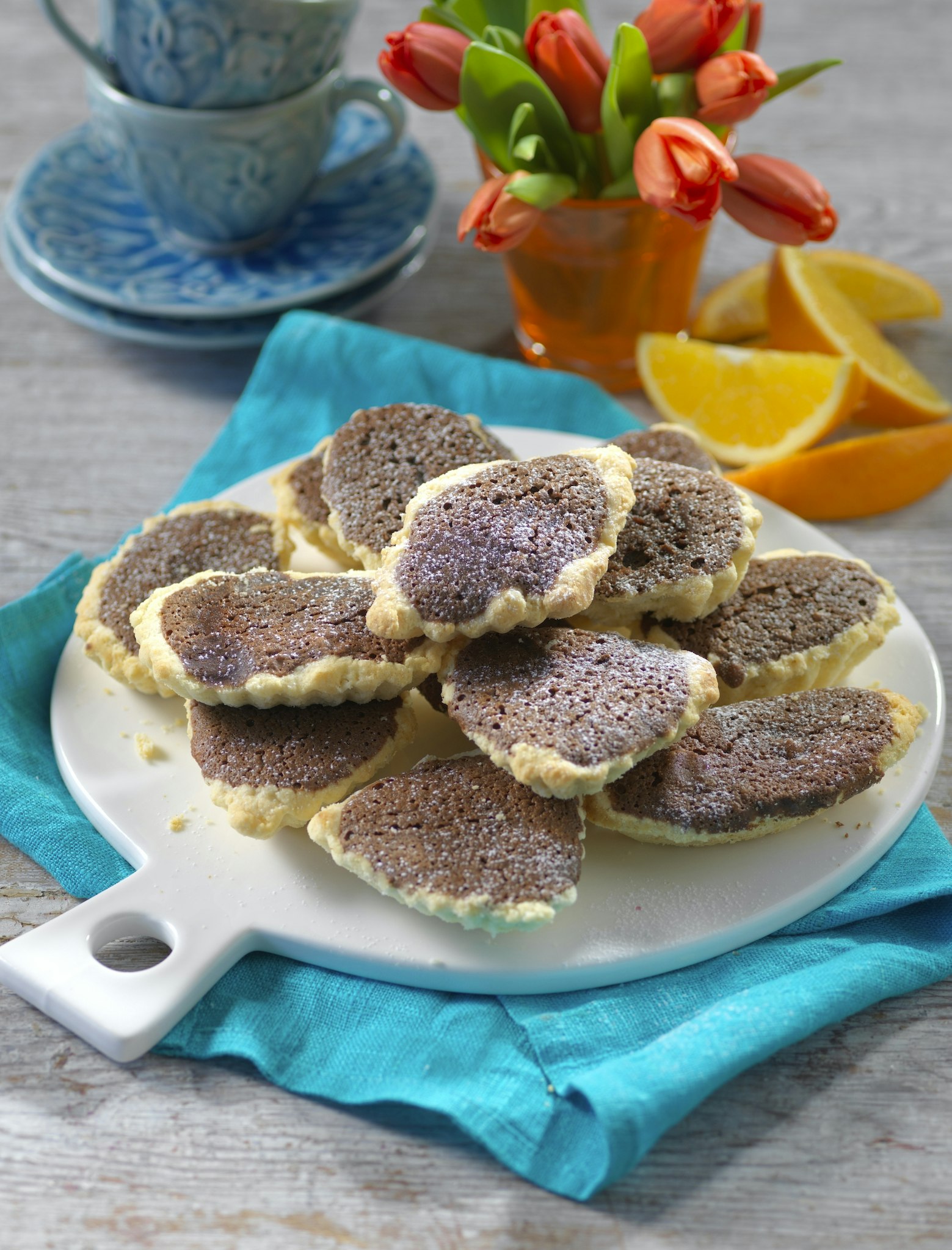 Glutenfria mazariner med choklad och apelsin