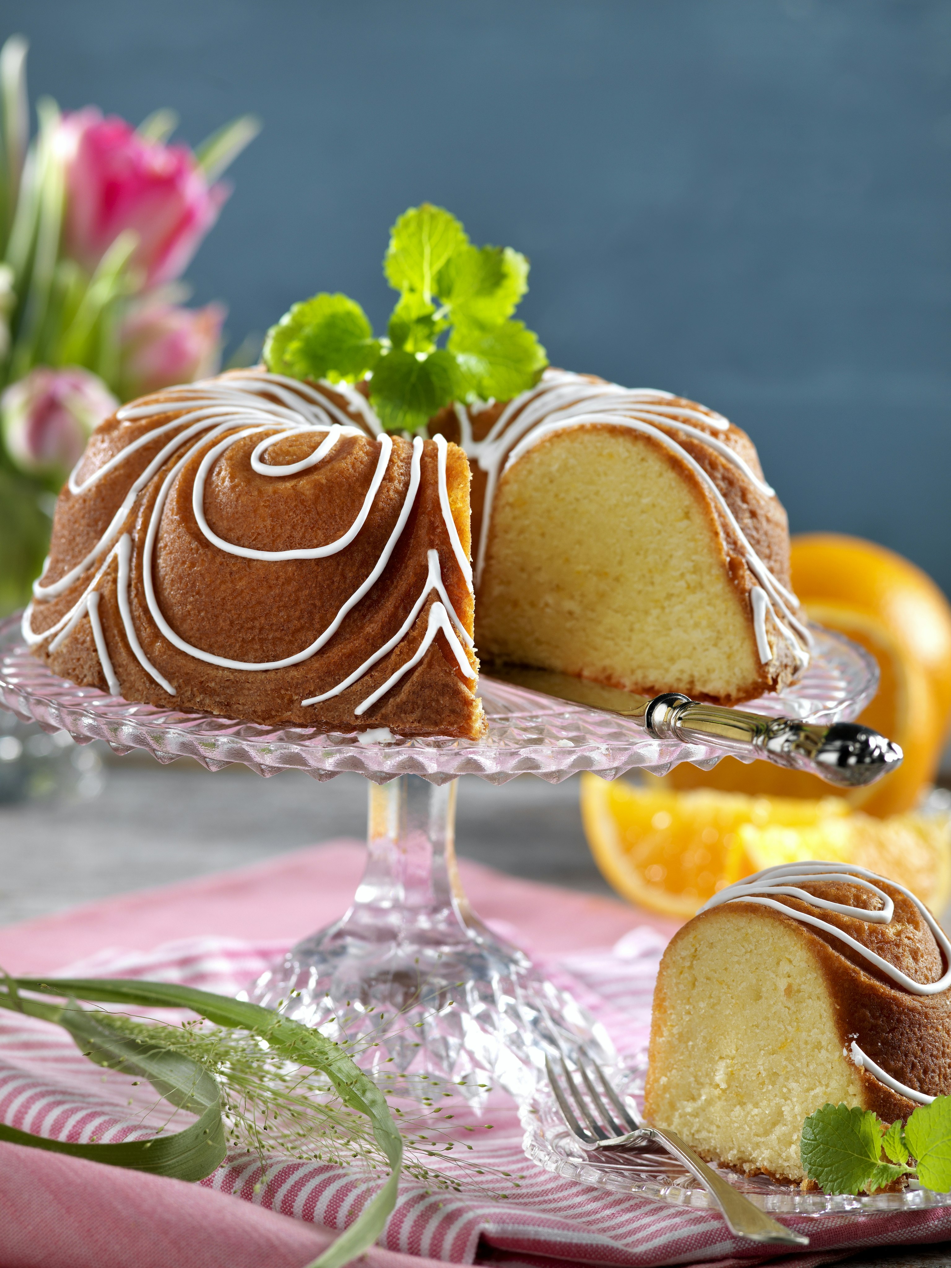 Mjuk apelsinkaka med kristyr