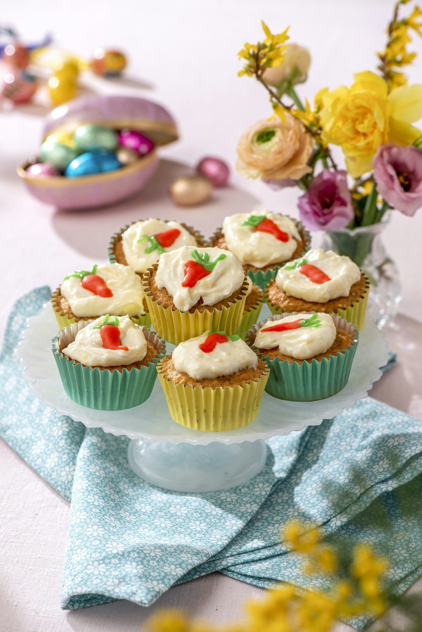 Morotsmuffins med frosting