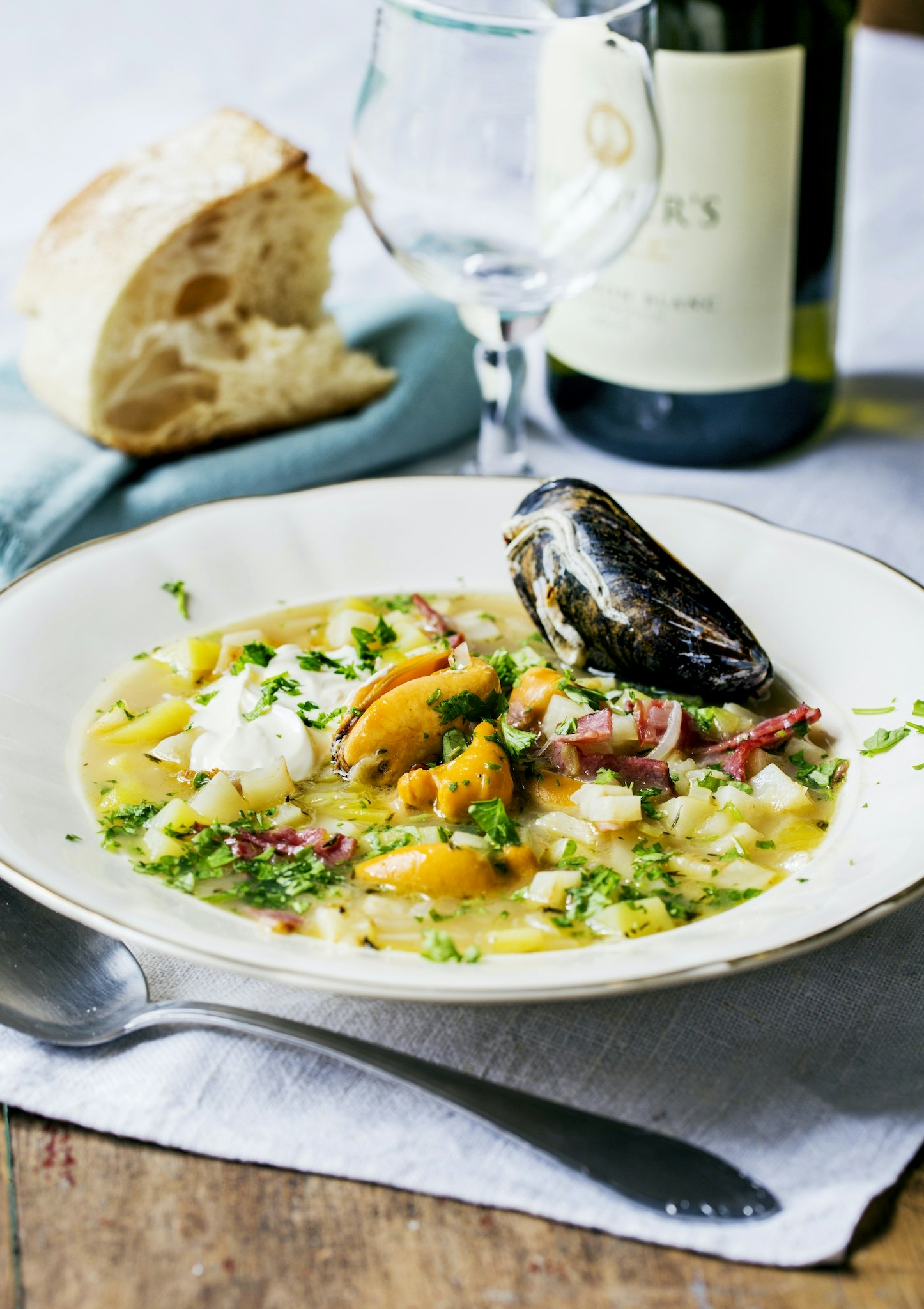 Musselgryta clam chowder