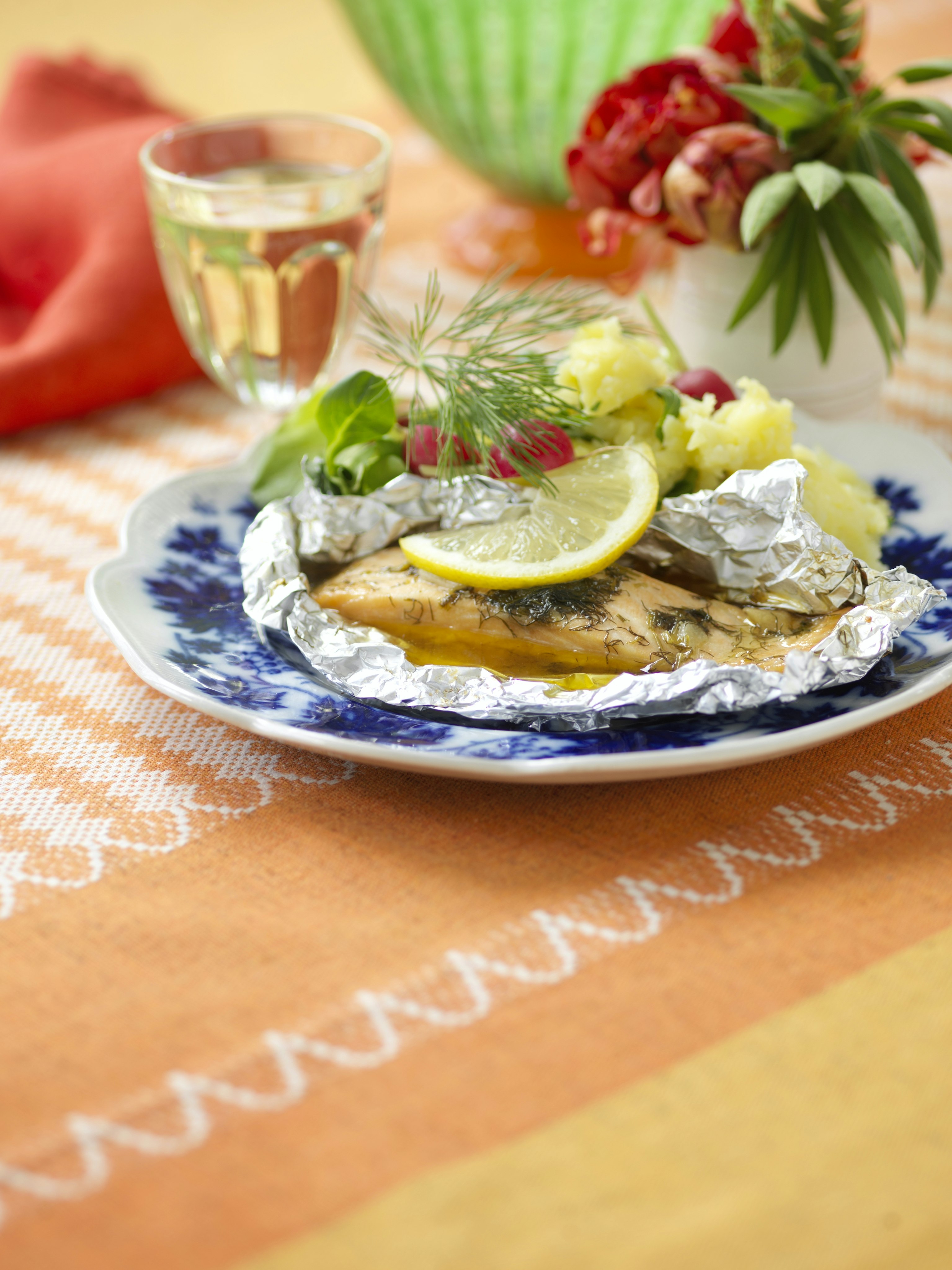 Örtig citronlax i paket