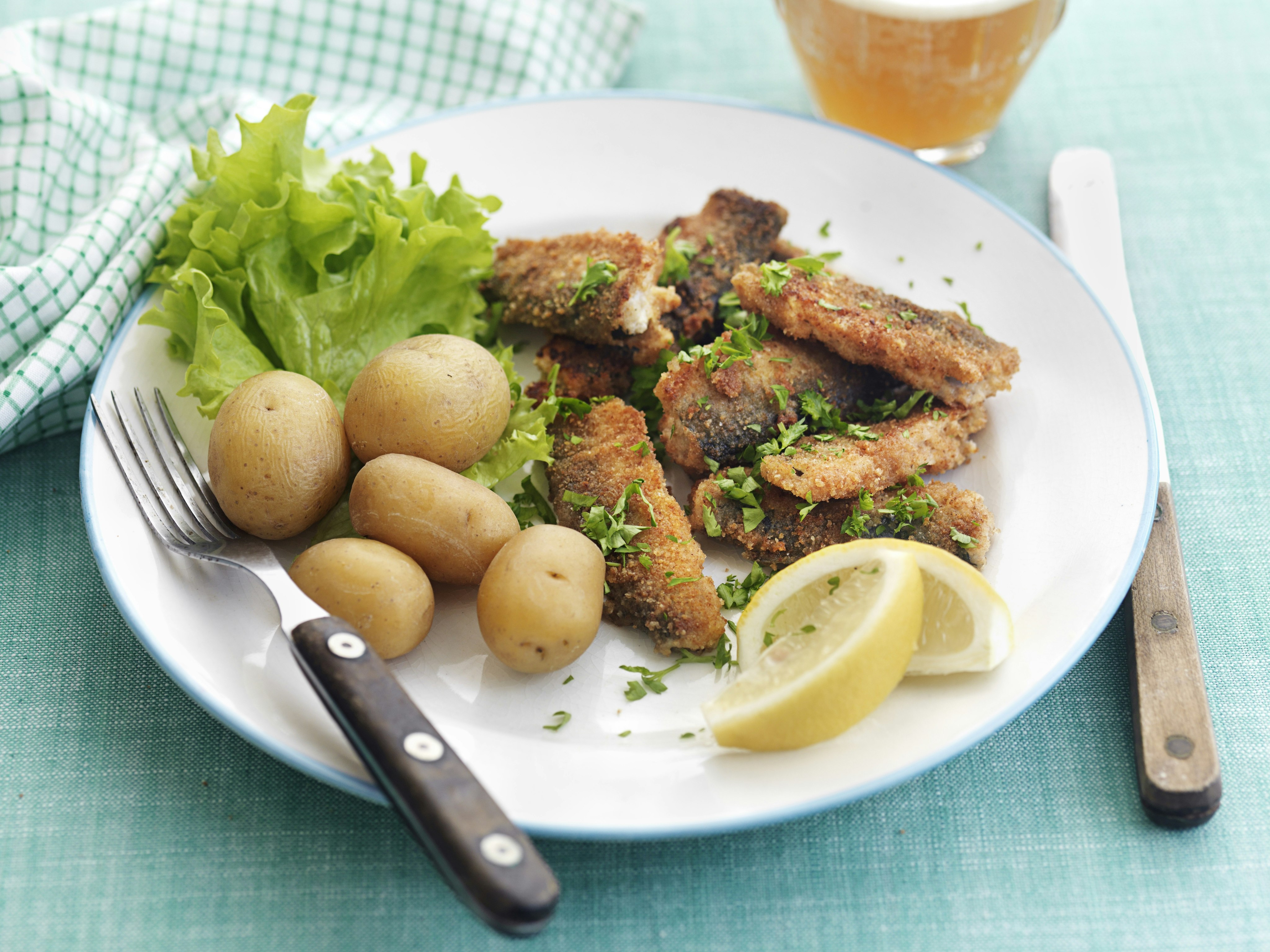 Panerad senapsströmming