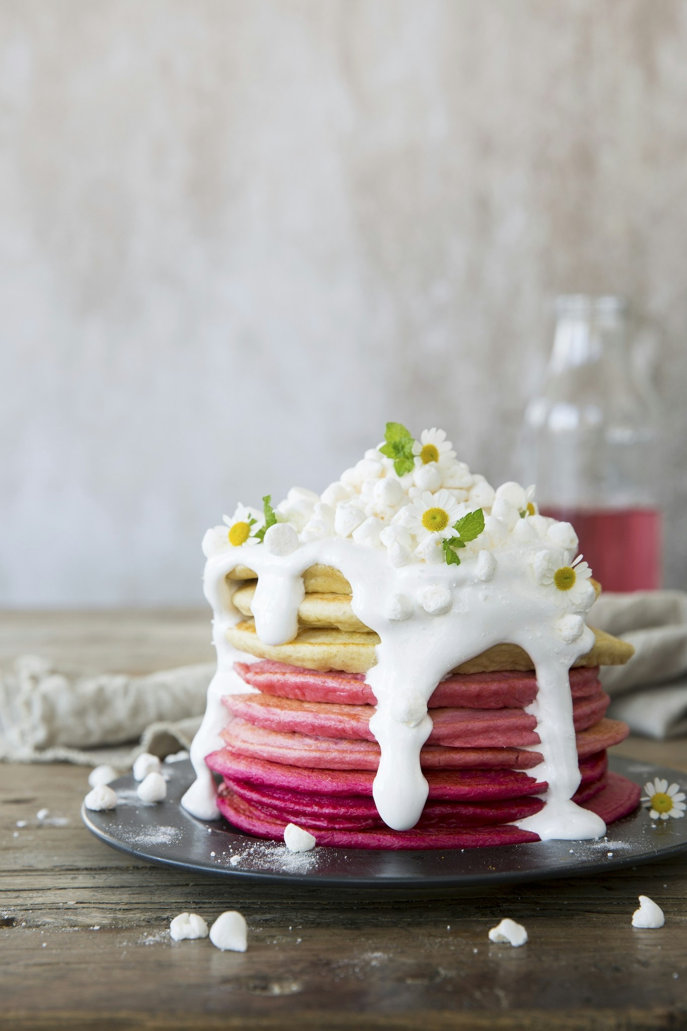 Glutenfri pannkakstårta med marshmallowfluff