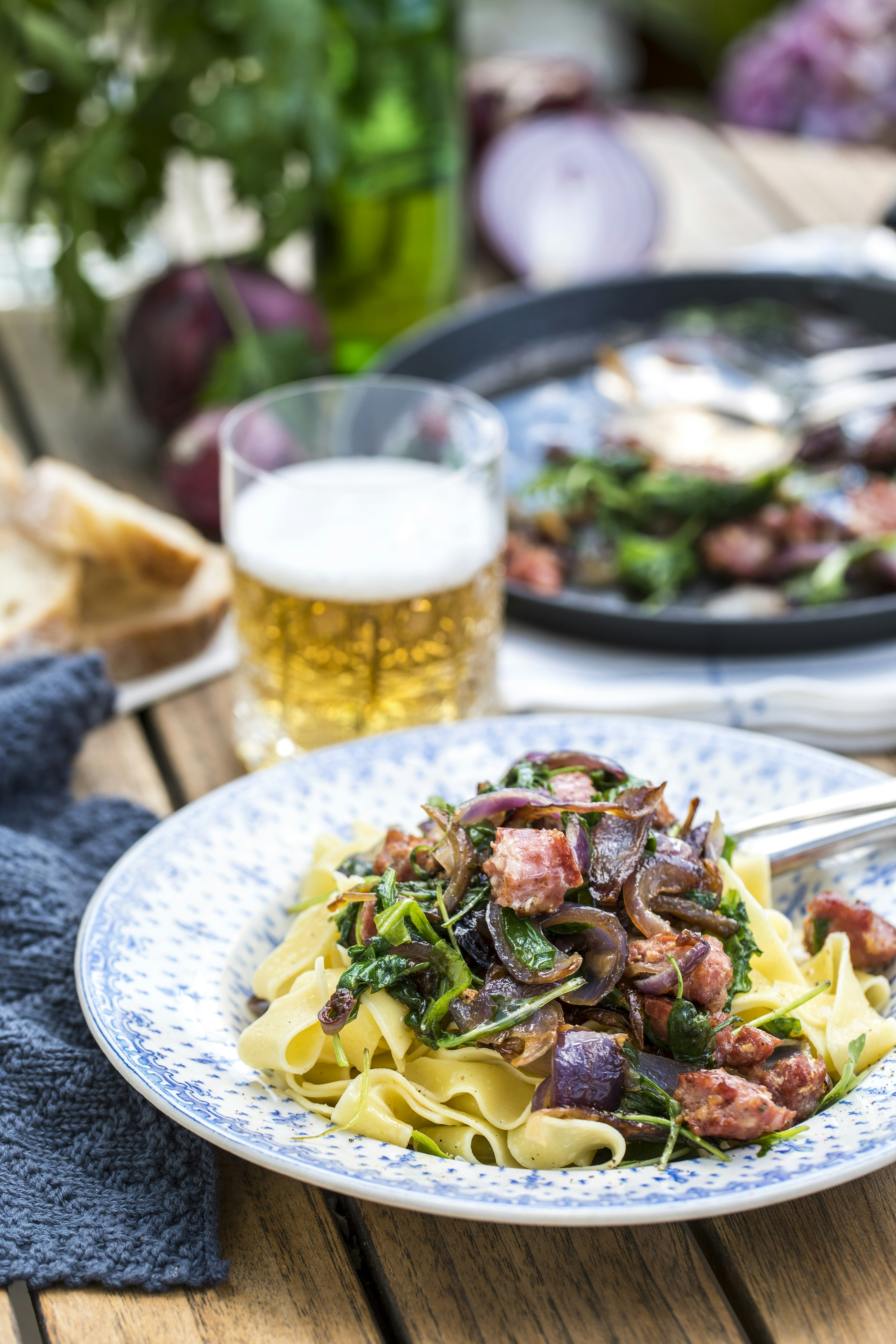 Pappardelle med salsiccia