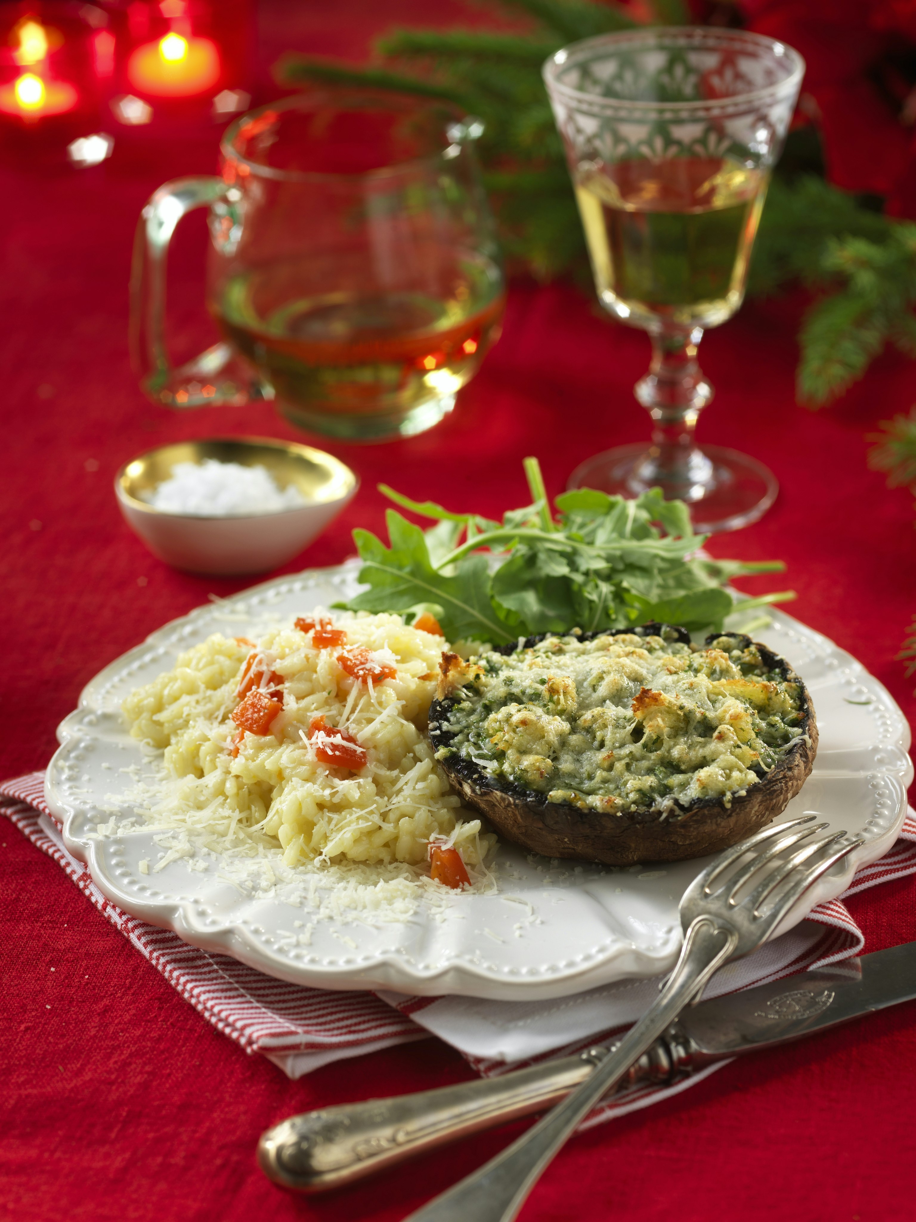 Parmesangratinerad portabello