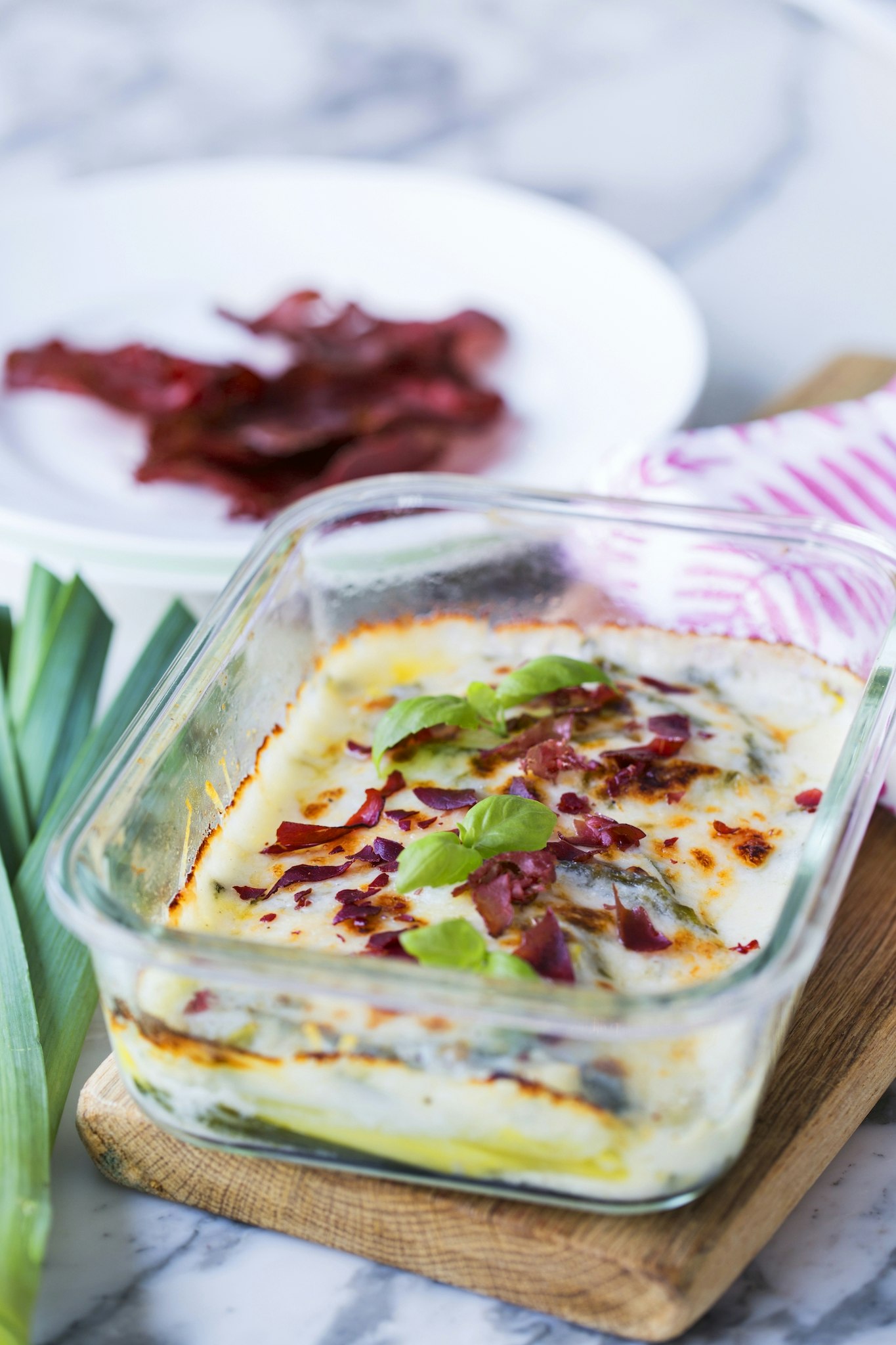 Parmesanpurjolök med bresaola