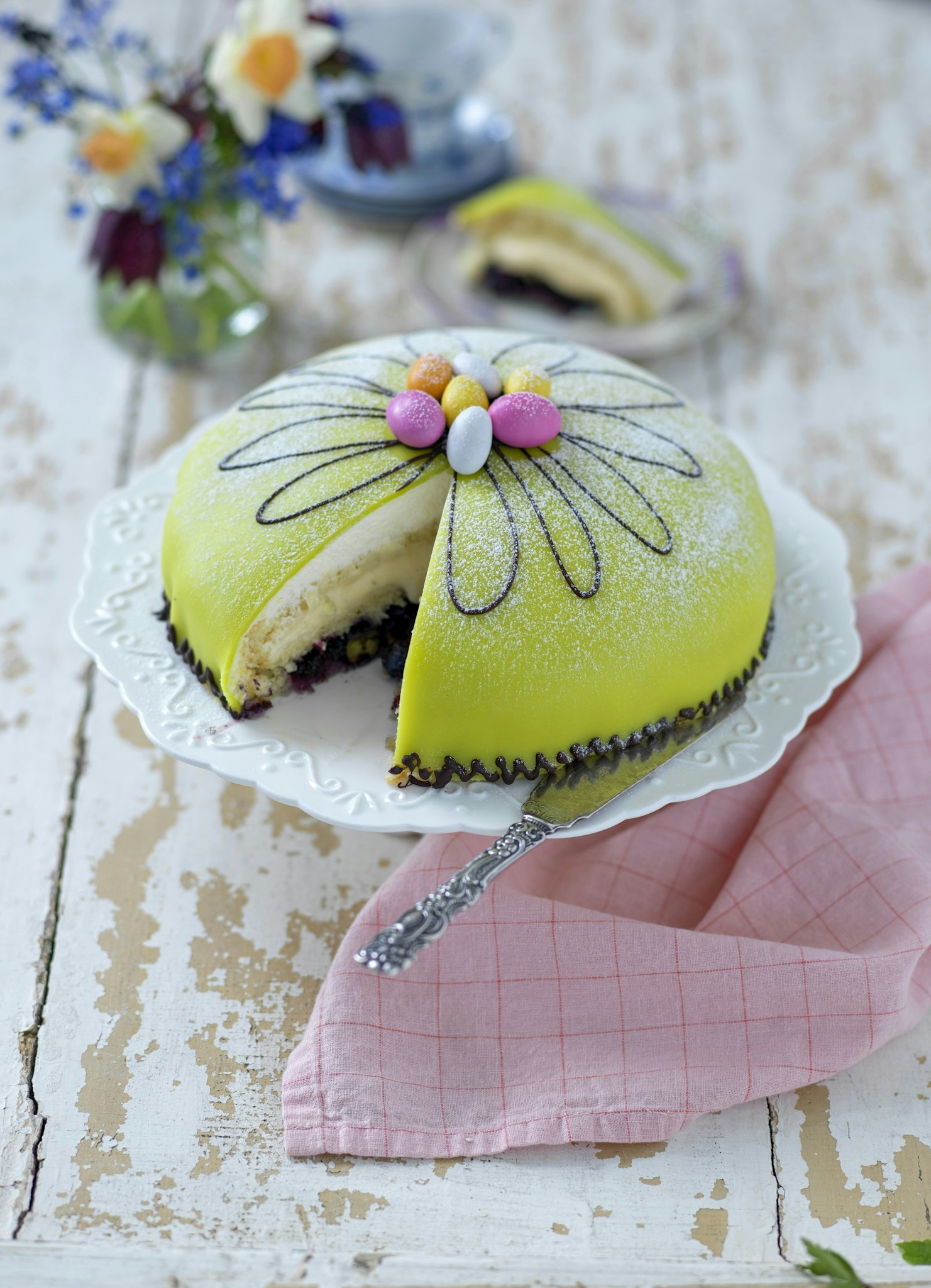 Påskig prinsesstårta