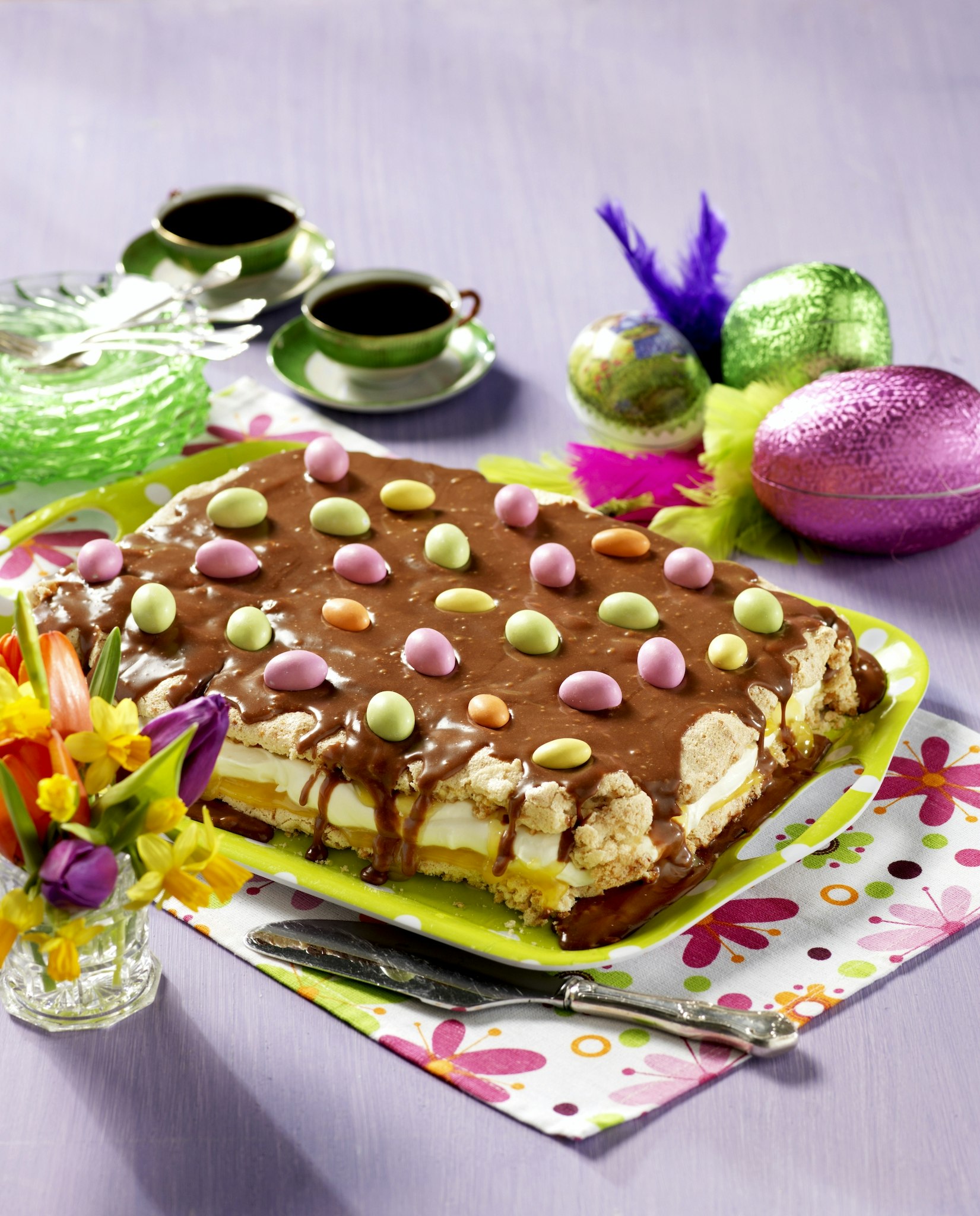 Påsktårta med maräng i långpanna