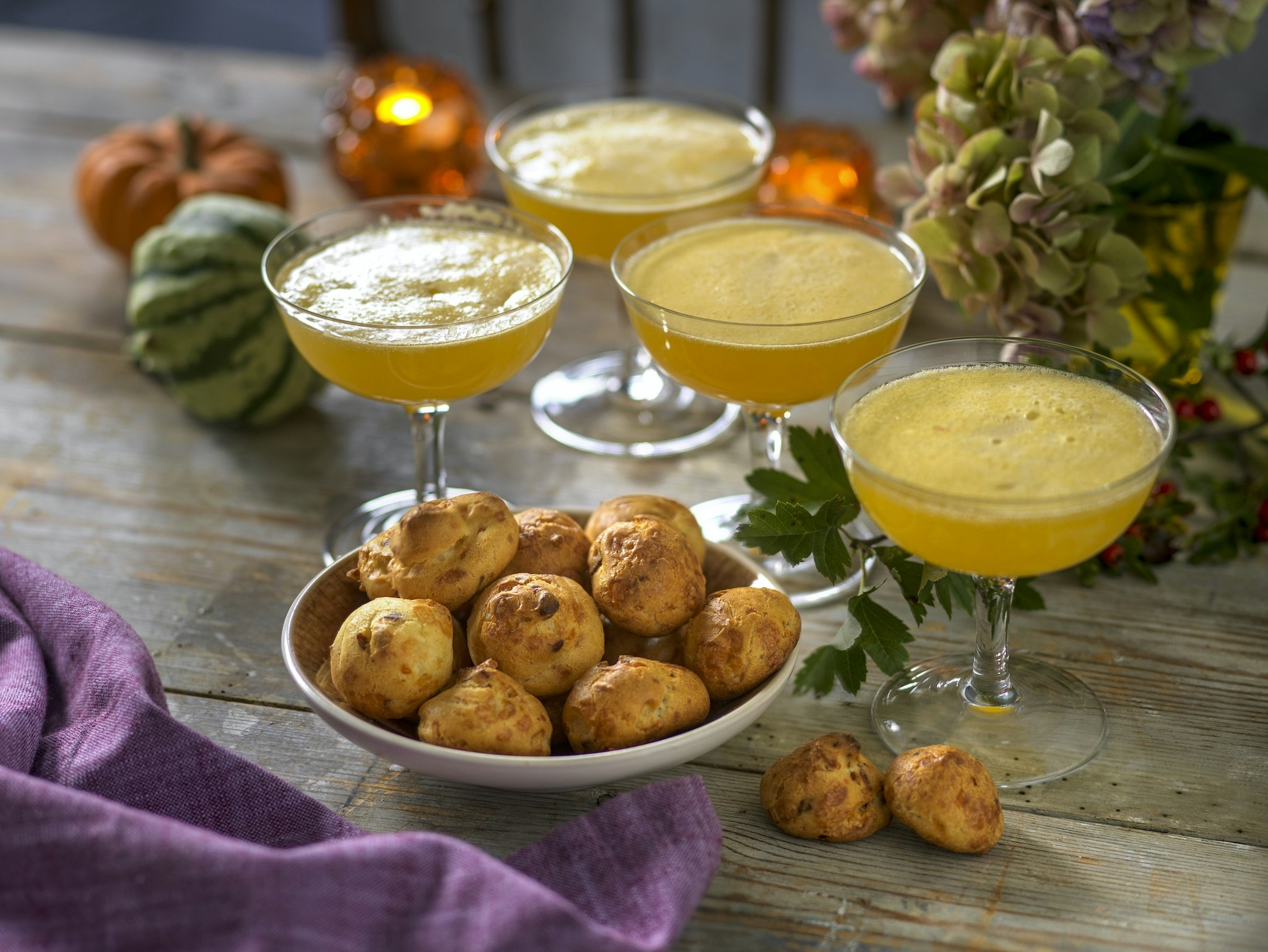 Passionsfruktsbubbel med gougères