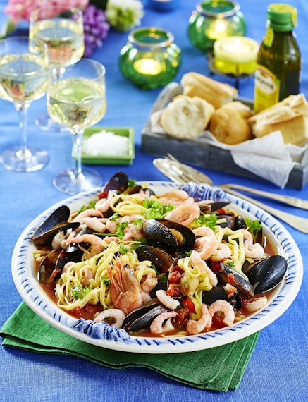 Linguine ai Frutti di Mare – pasta med skaldjur