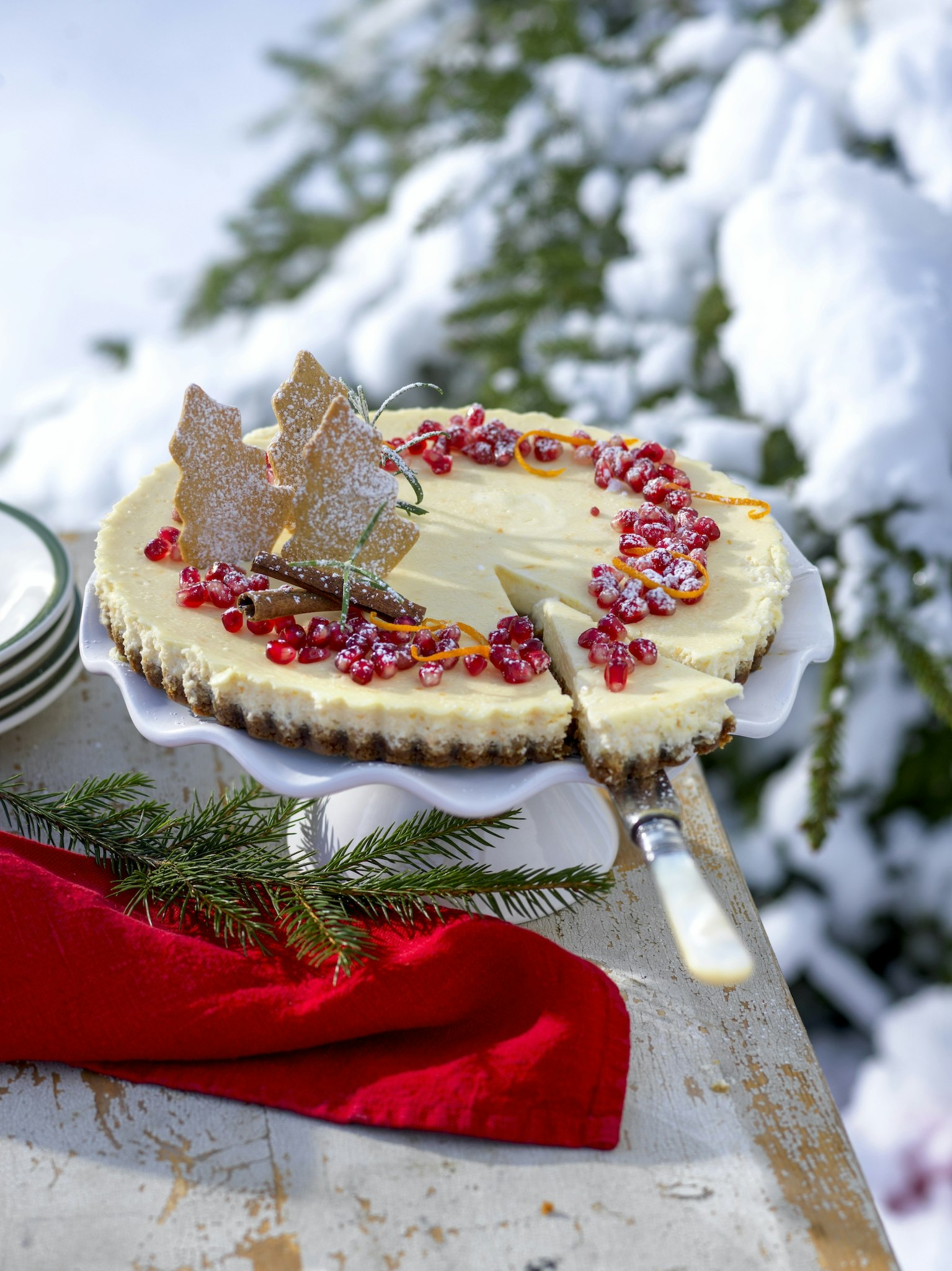 Pepparkaks-cheesecake med apelsin