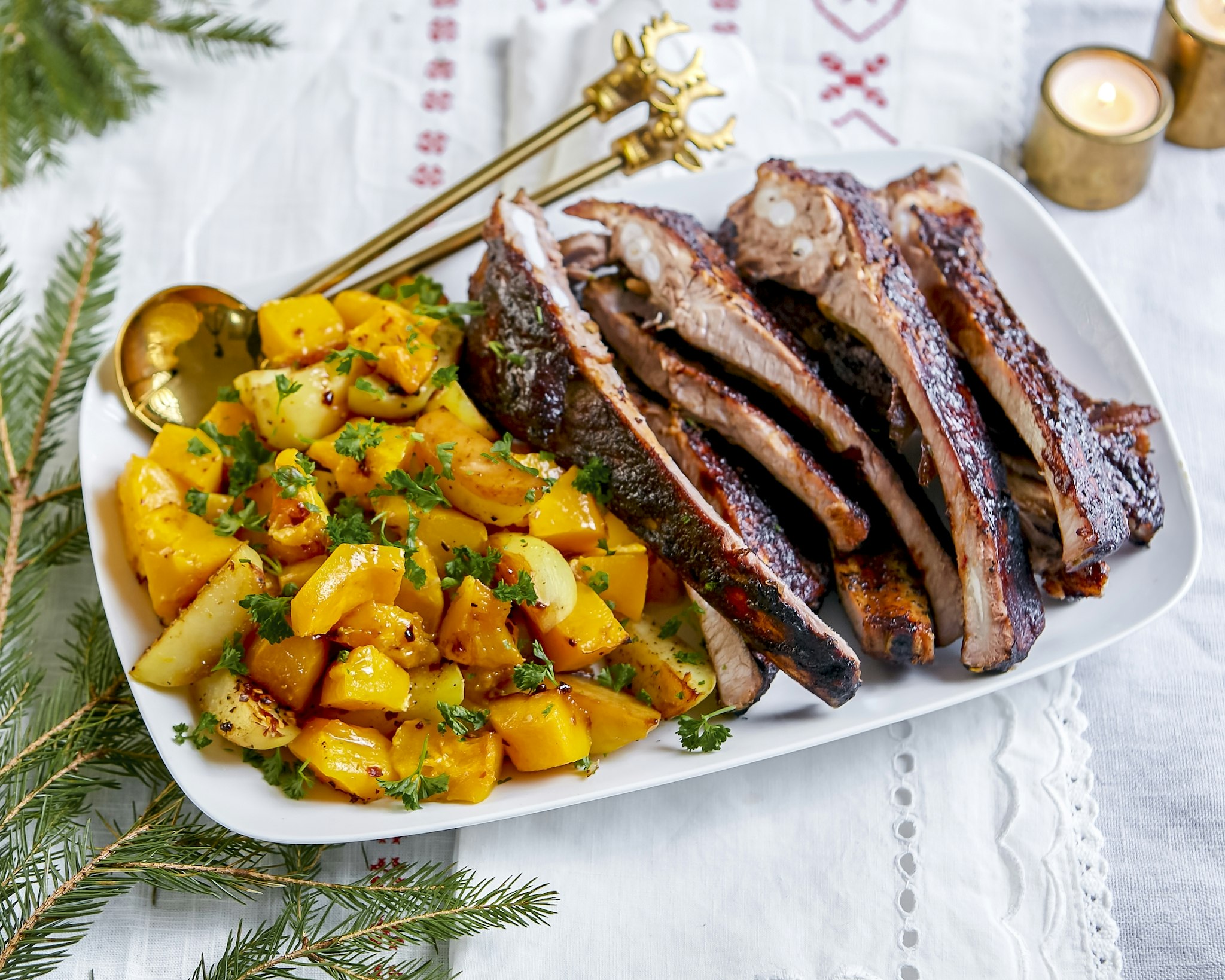 Revbensspjäll med pepparkakskrydda