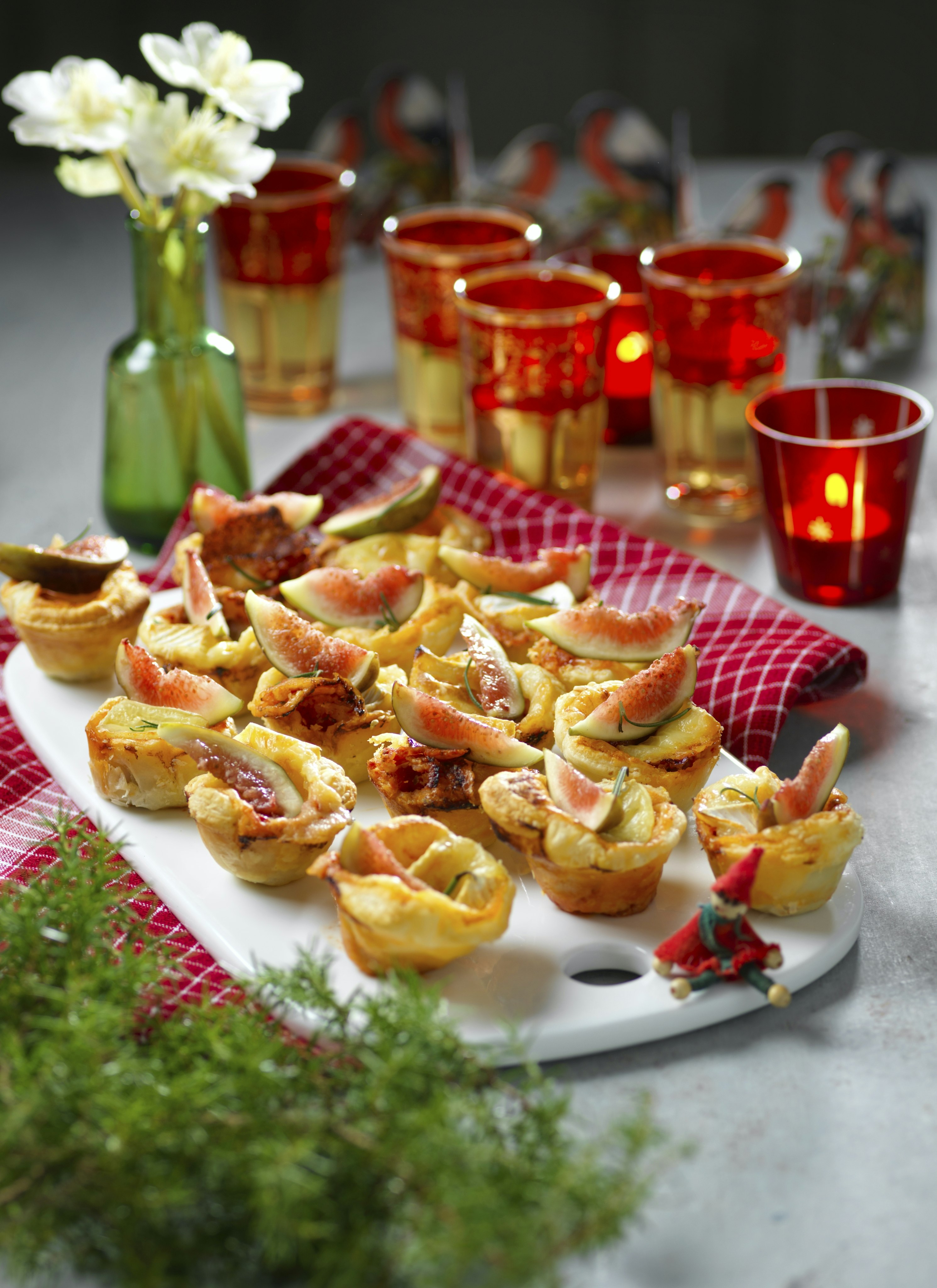 Pizzamuffins med fikon och brieost