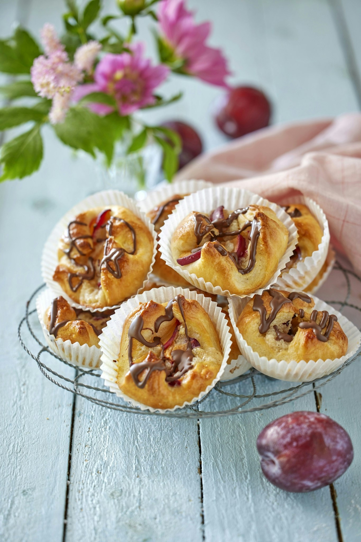 Plommonknyten med mandelmassa och vanilj