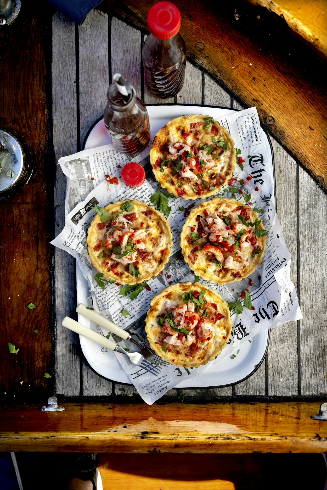 Portionspajer med kräftstjärtar