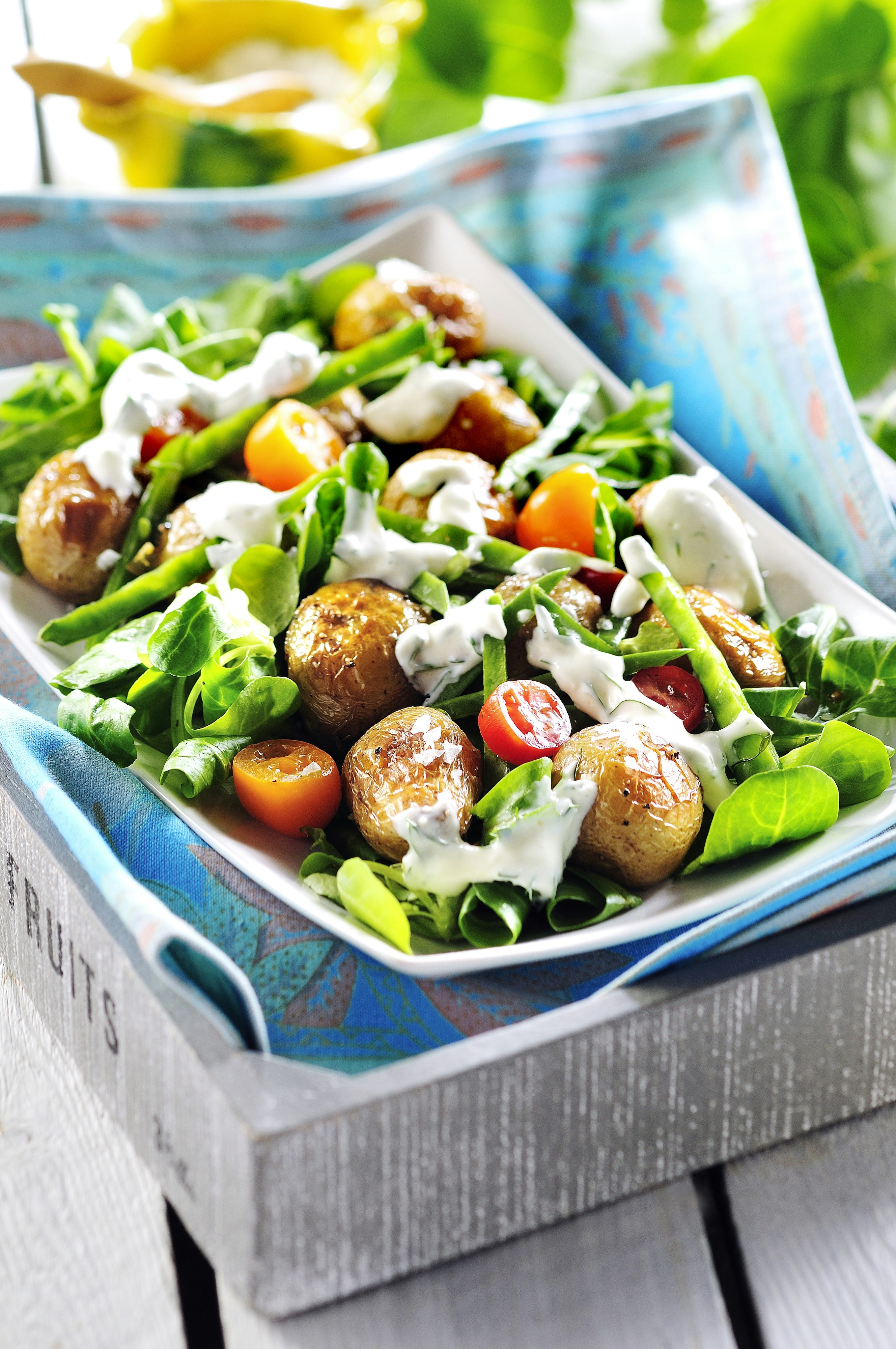 Potatissallad med ranchdressing