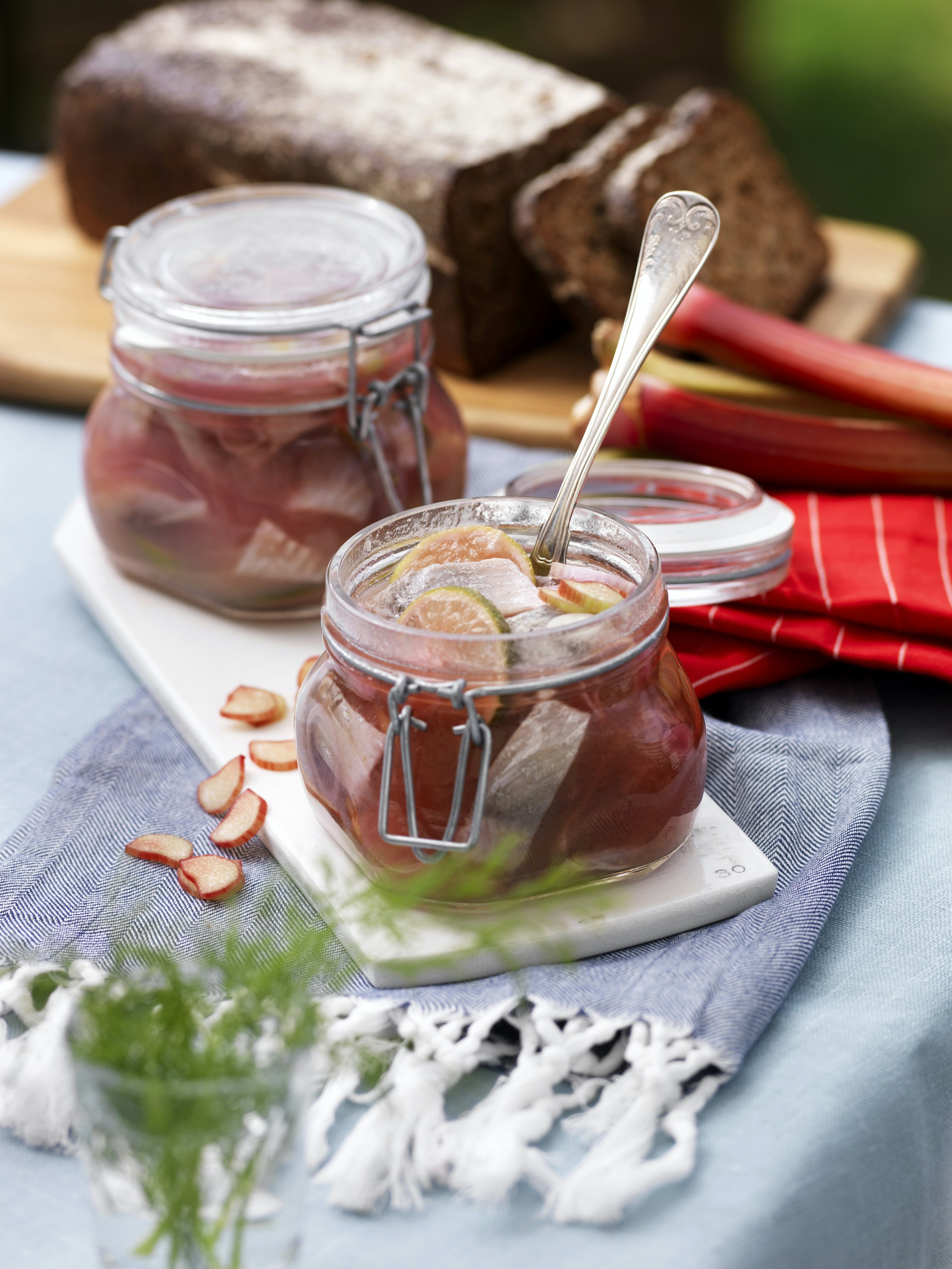 Rabarbersill med lime