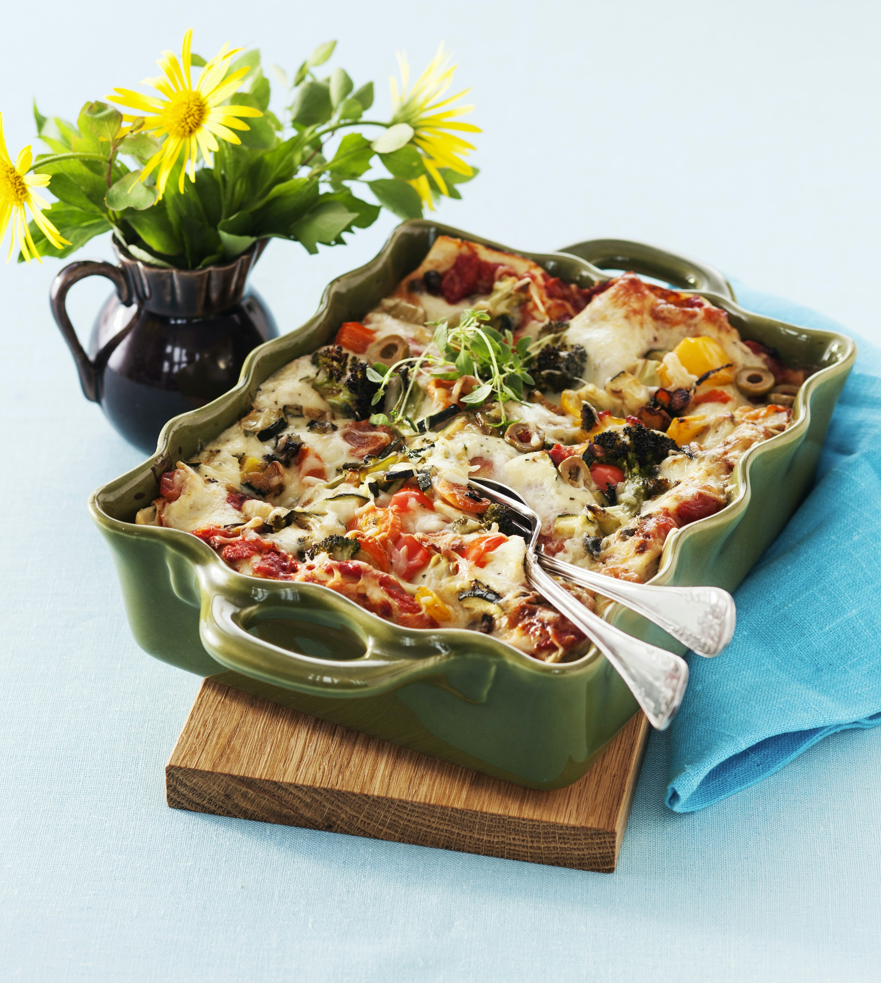 Krämig grönsakslasagne