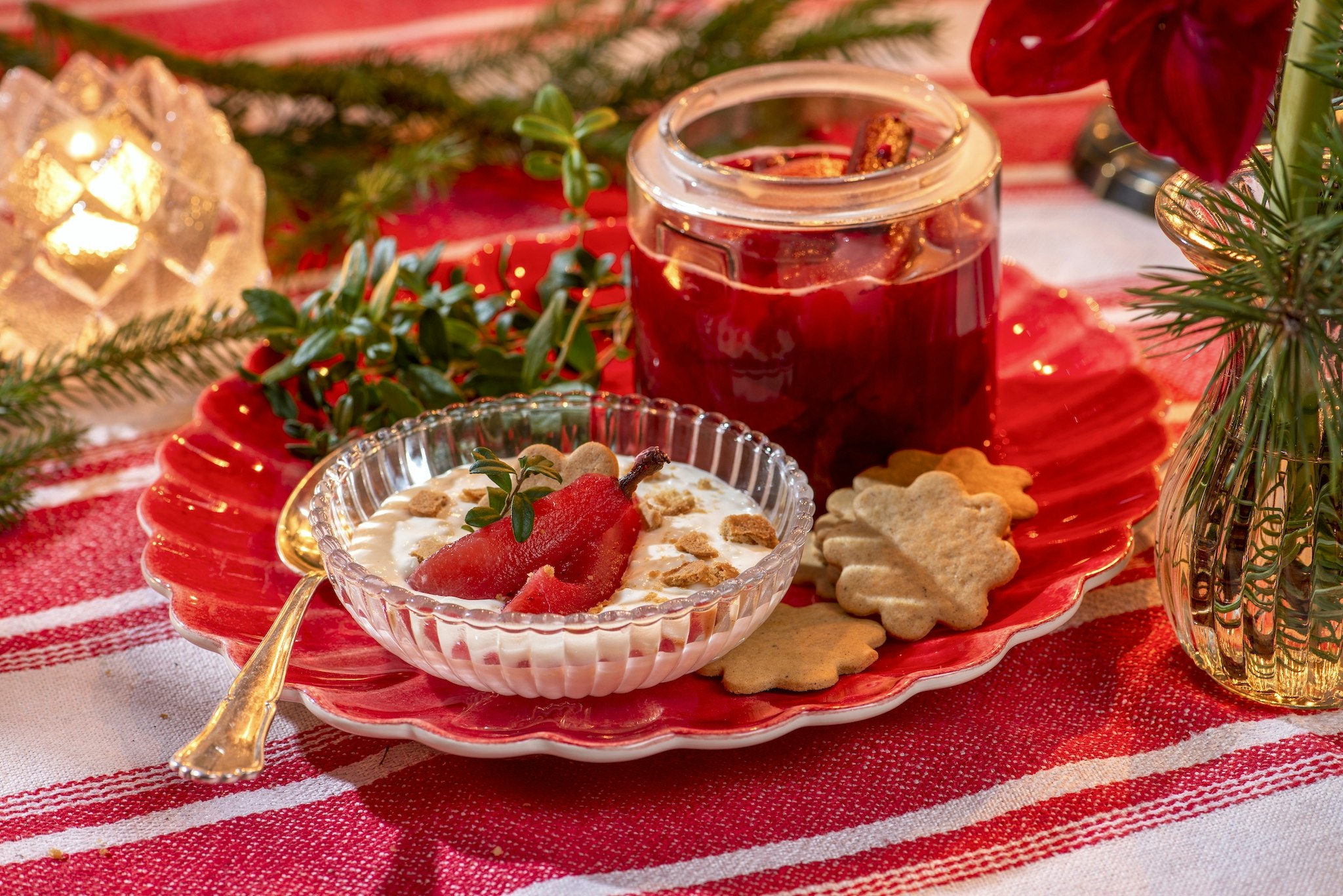 Ris à la Malta med lingonpäron