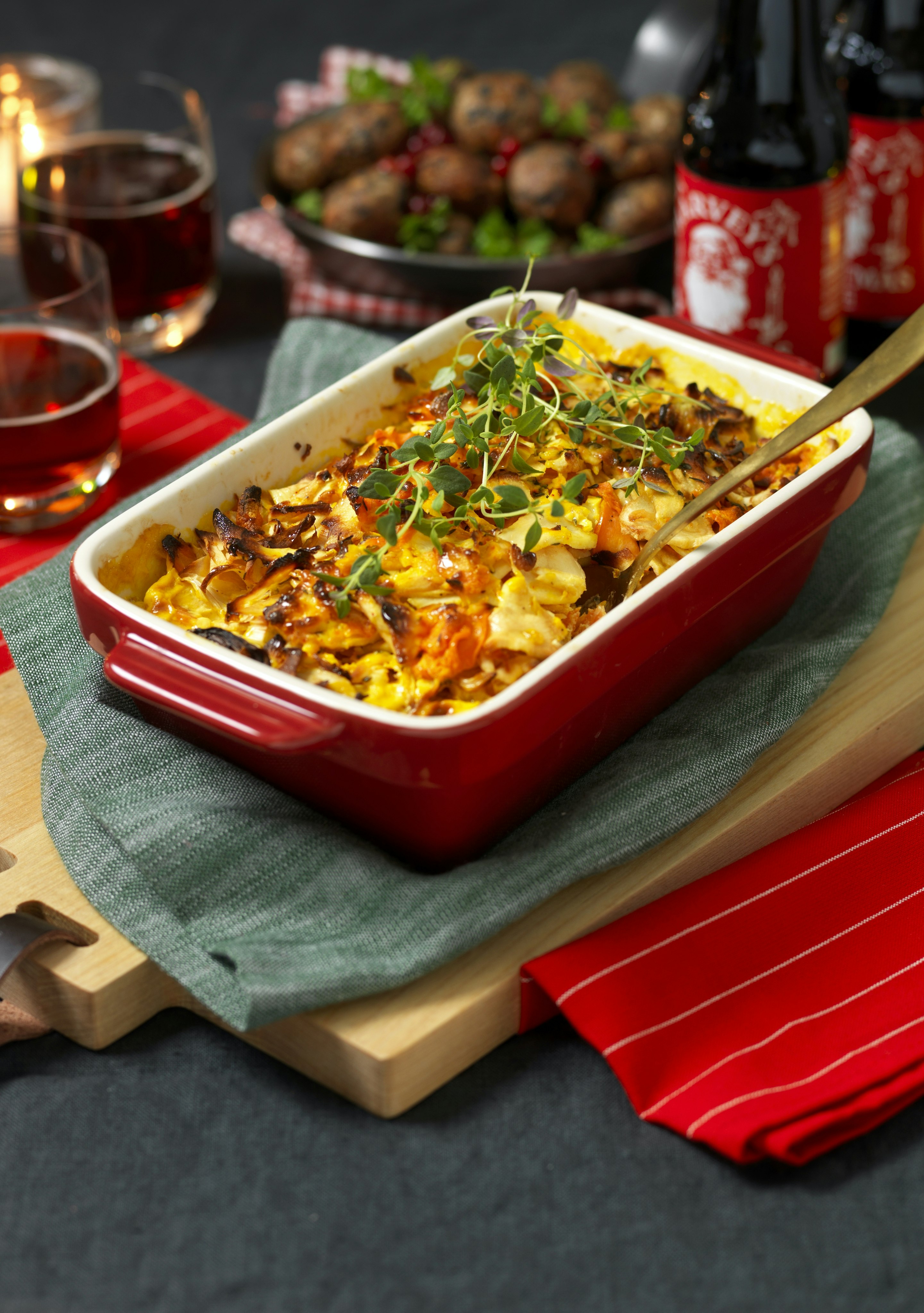 Saffransdoftande rotfruktsgratäng