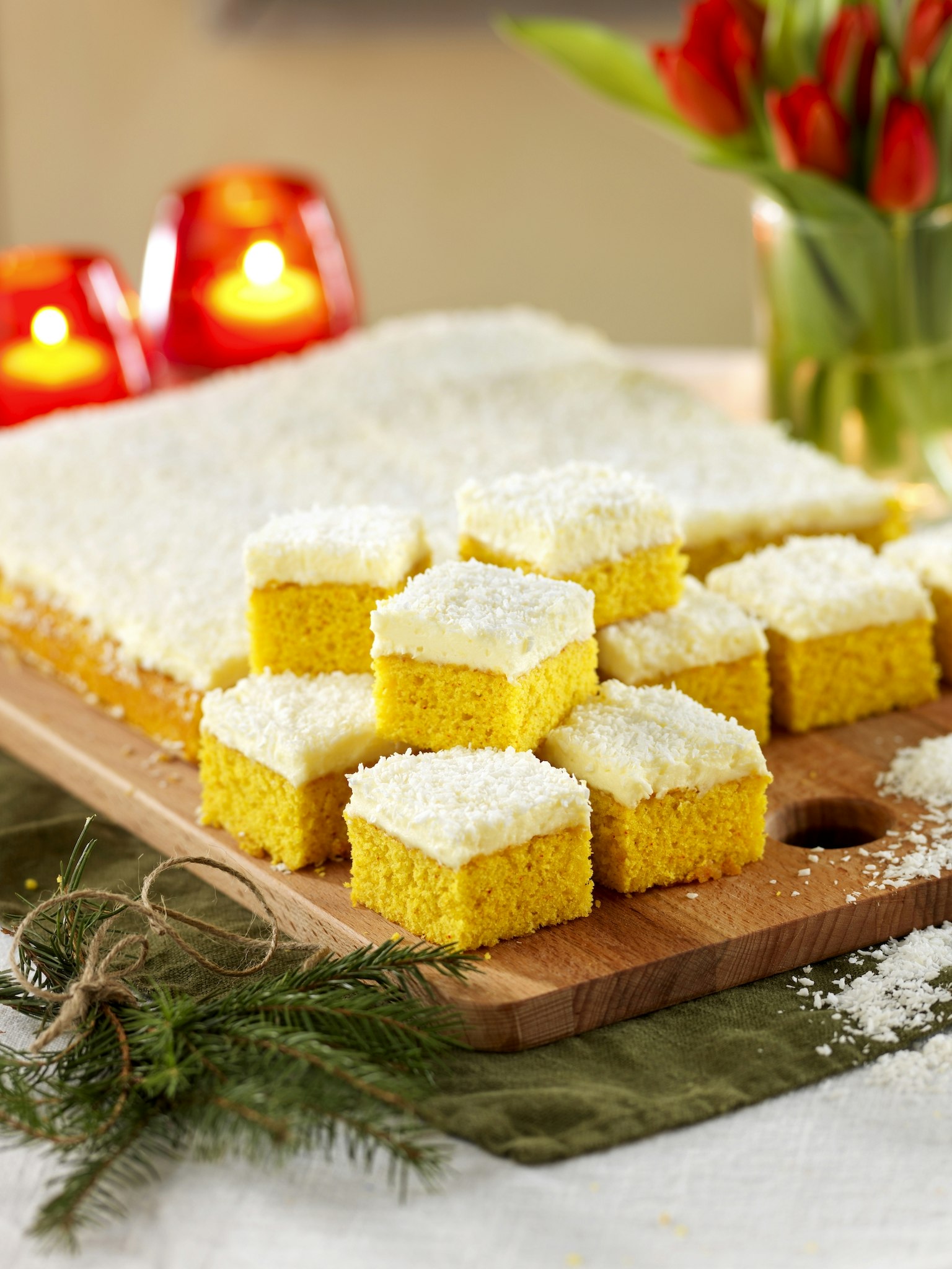 Saffransdoftande vaniljrutor