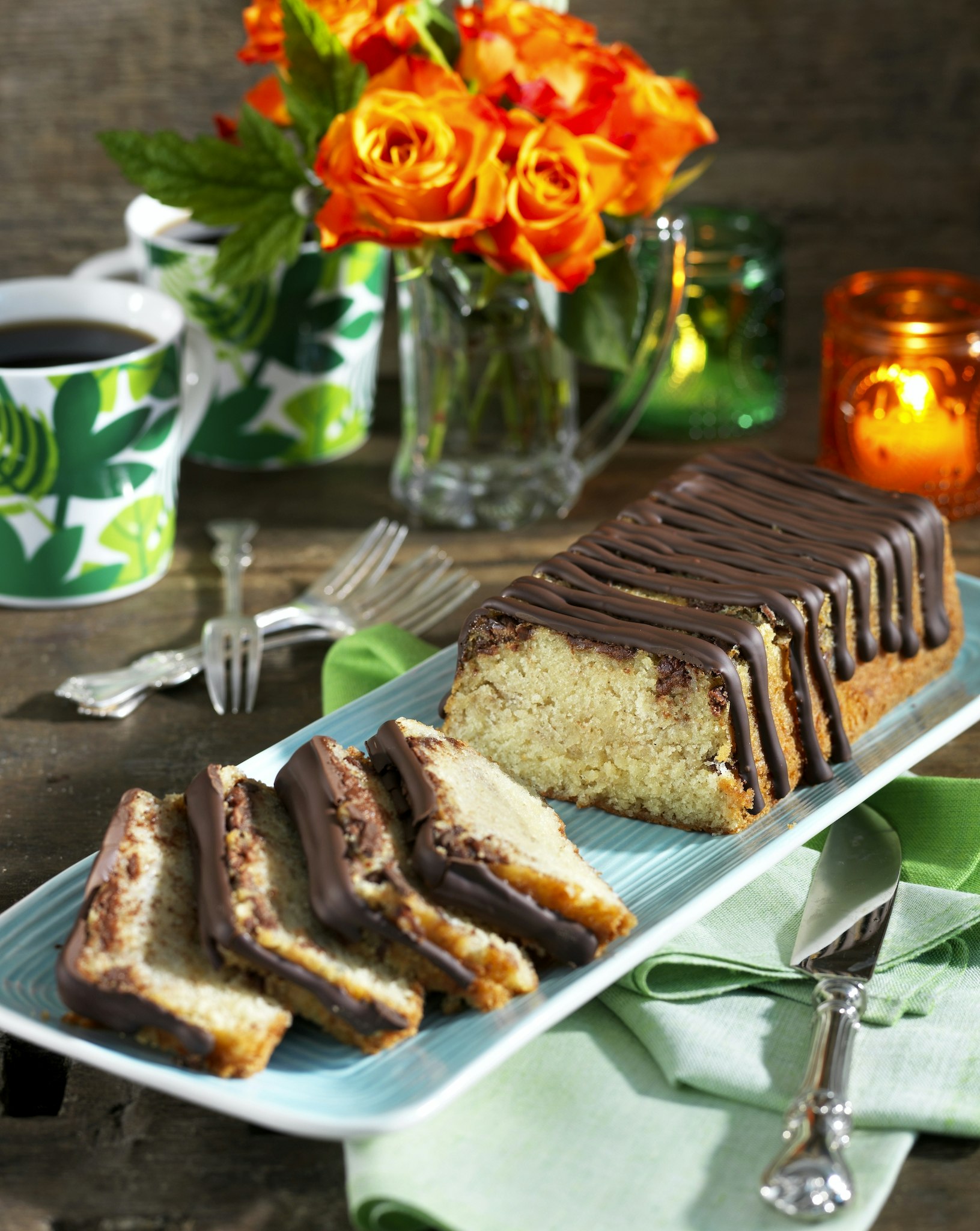 Saftig banankaka med choklad