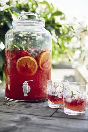 Sangria med jordgubbar