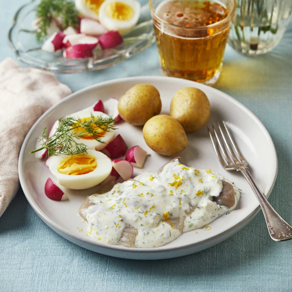 Sill med smak av kummin, dill och citron