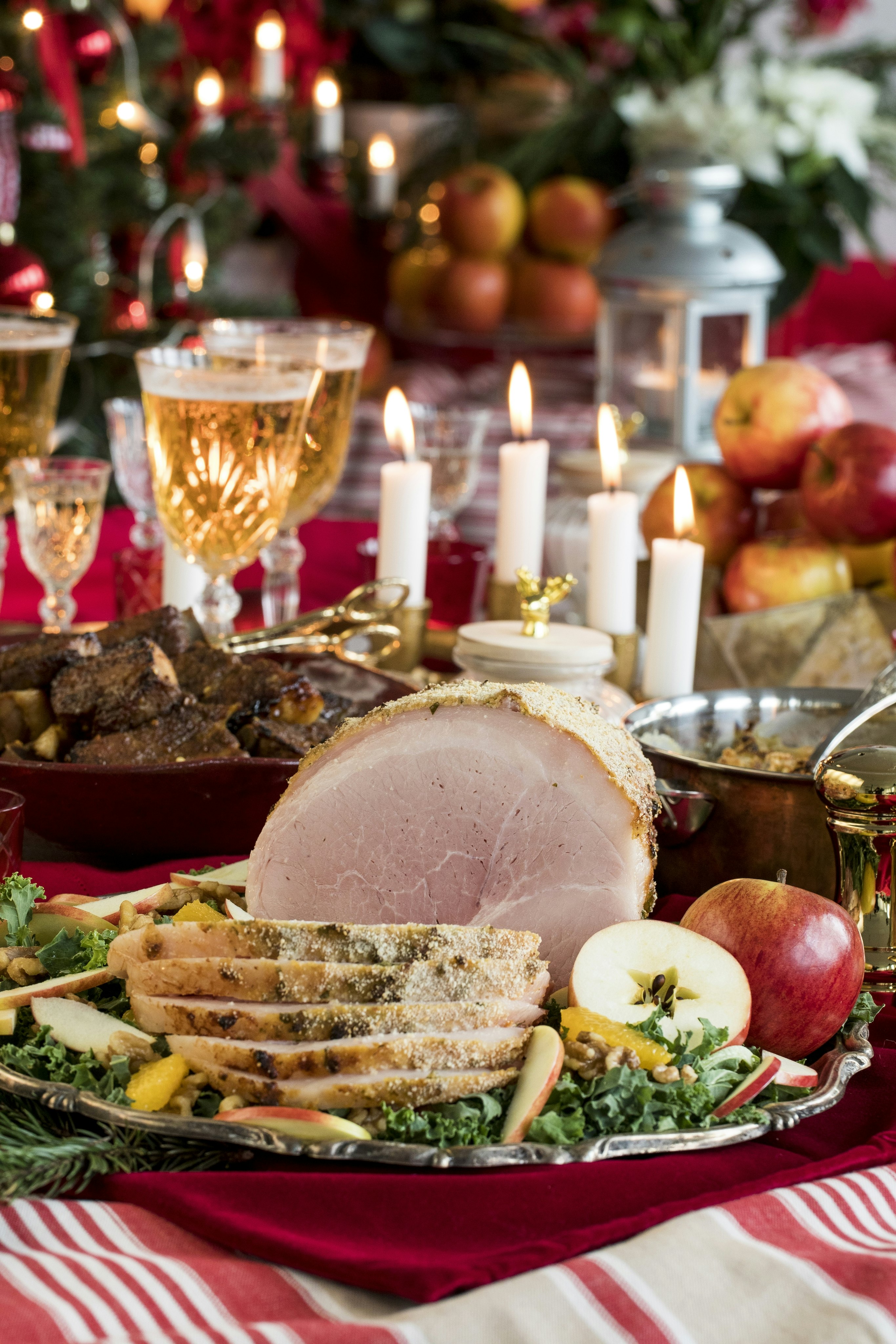 Skinkgriljering med grönkål