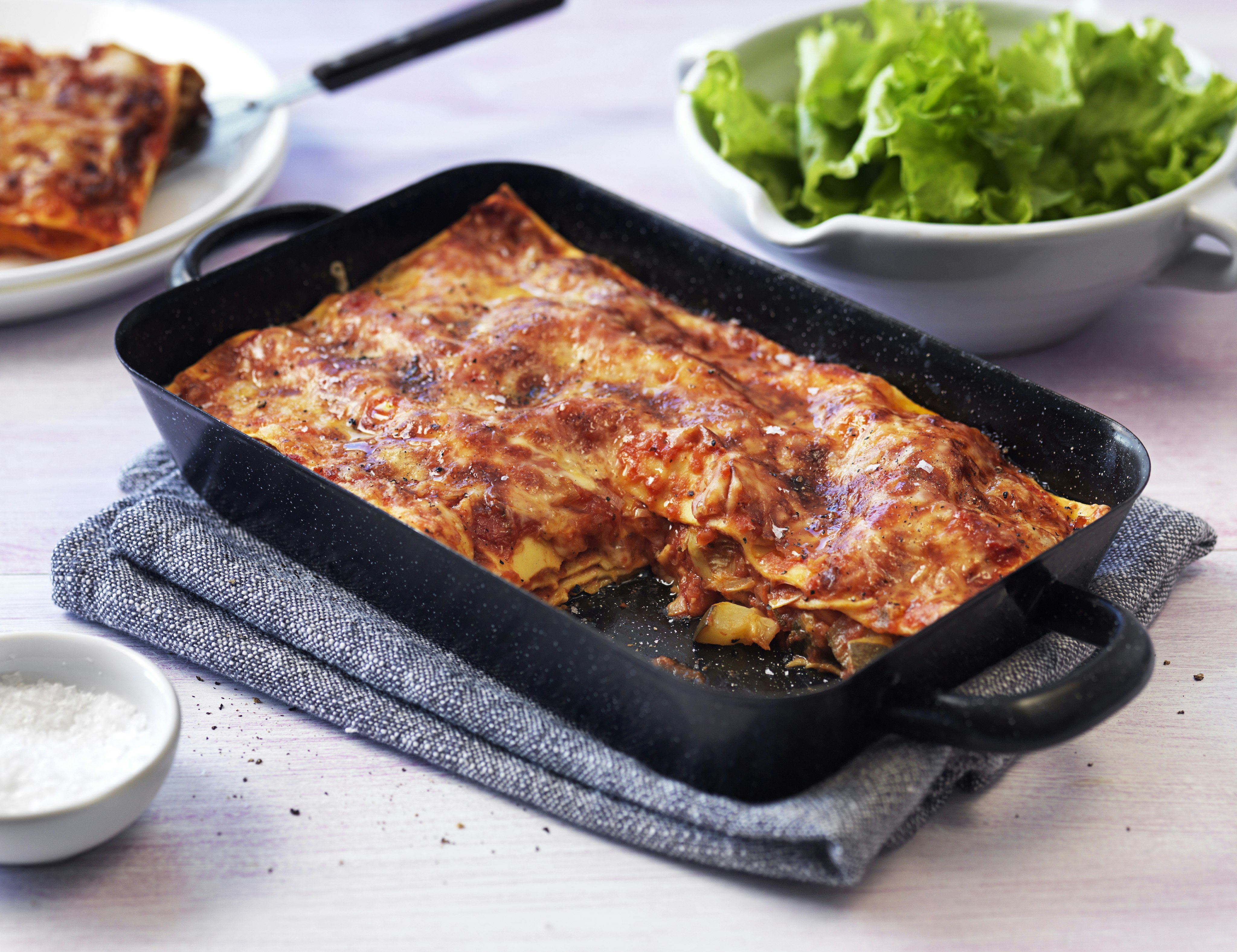 Snabblagad vegetarisk lasagne