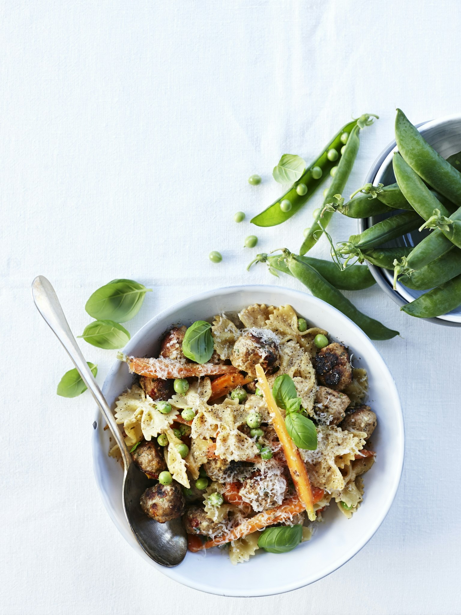 Sommarpasta Med Italienska Köttbullar