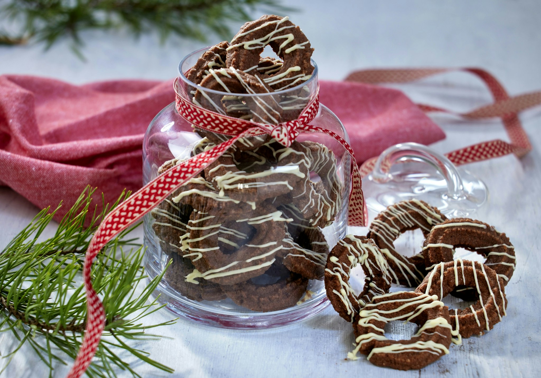 Spröda chokladkransar