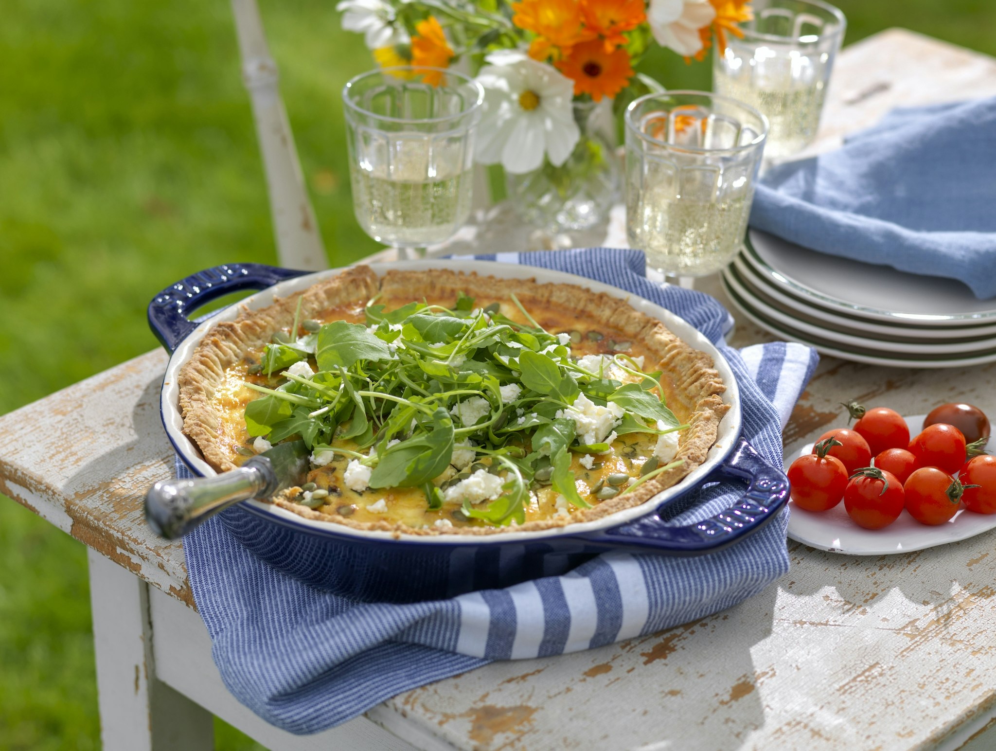 Squash- och fetaostpaj