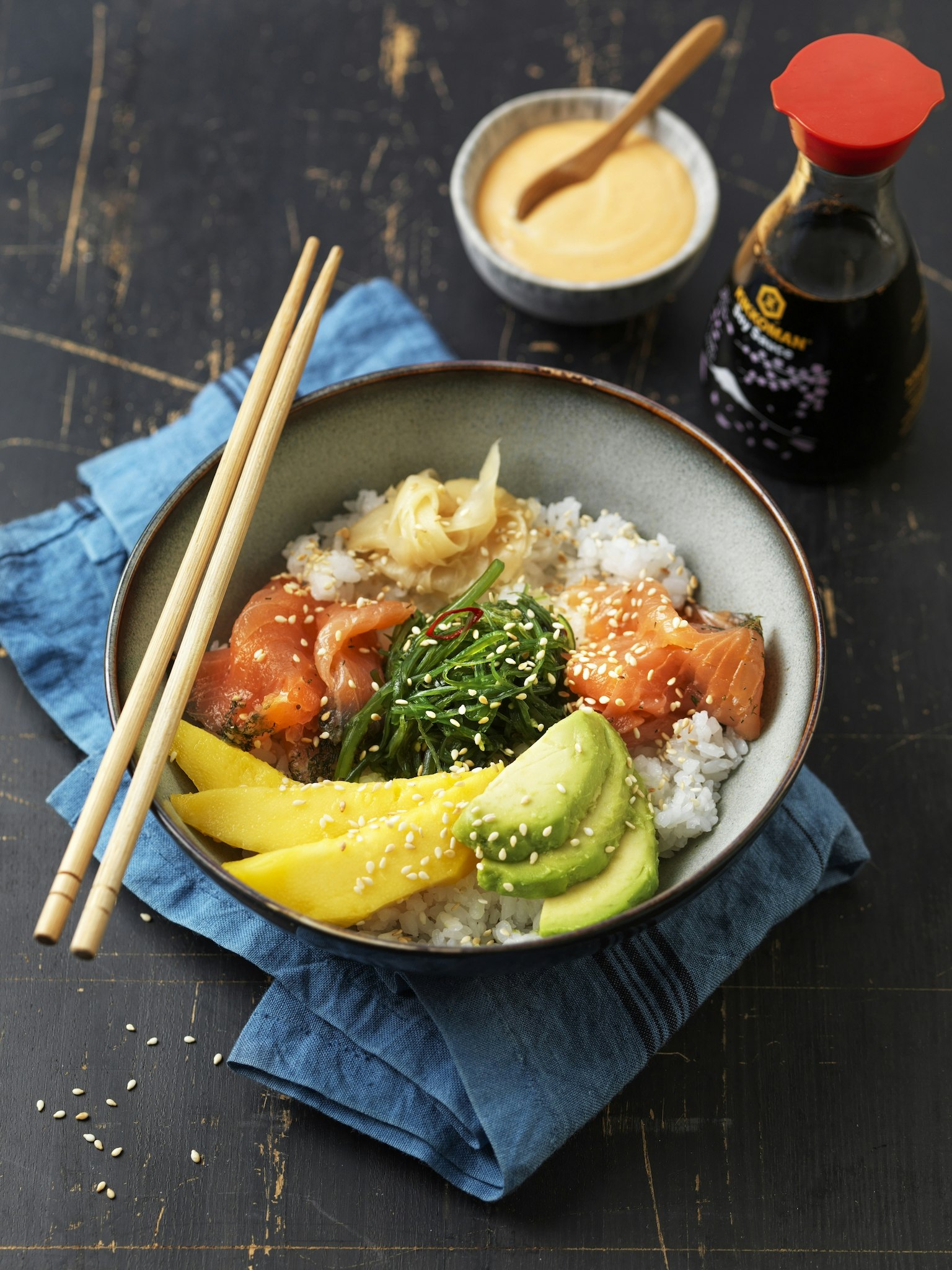 Sushibowl Med Lax Och Avokado