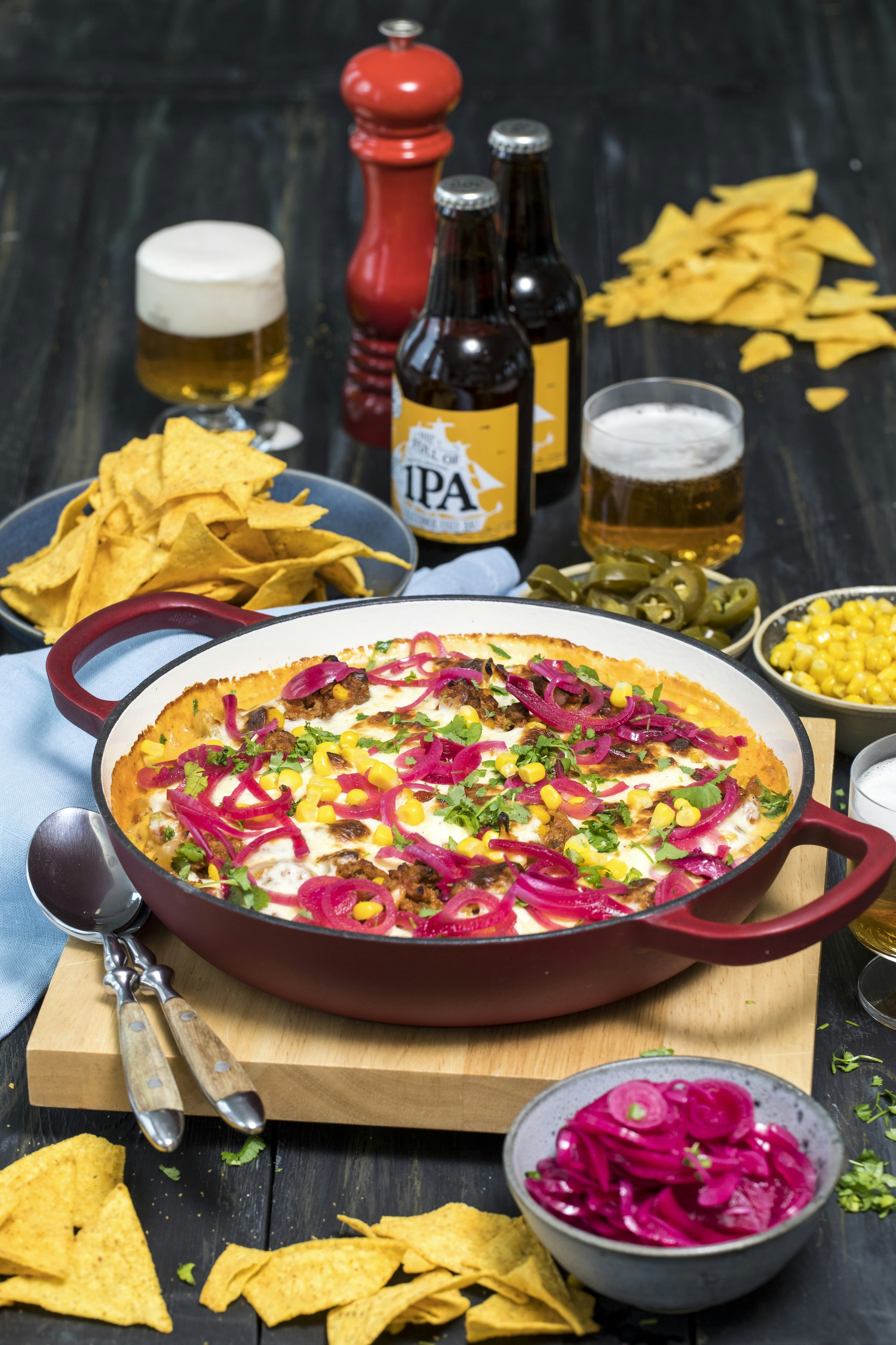 Tacogratäng med goda tillbehör