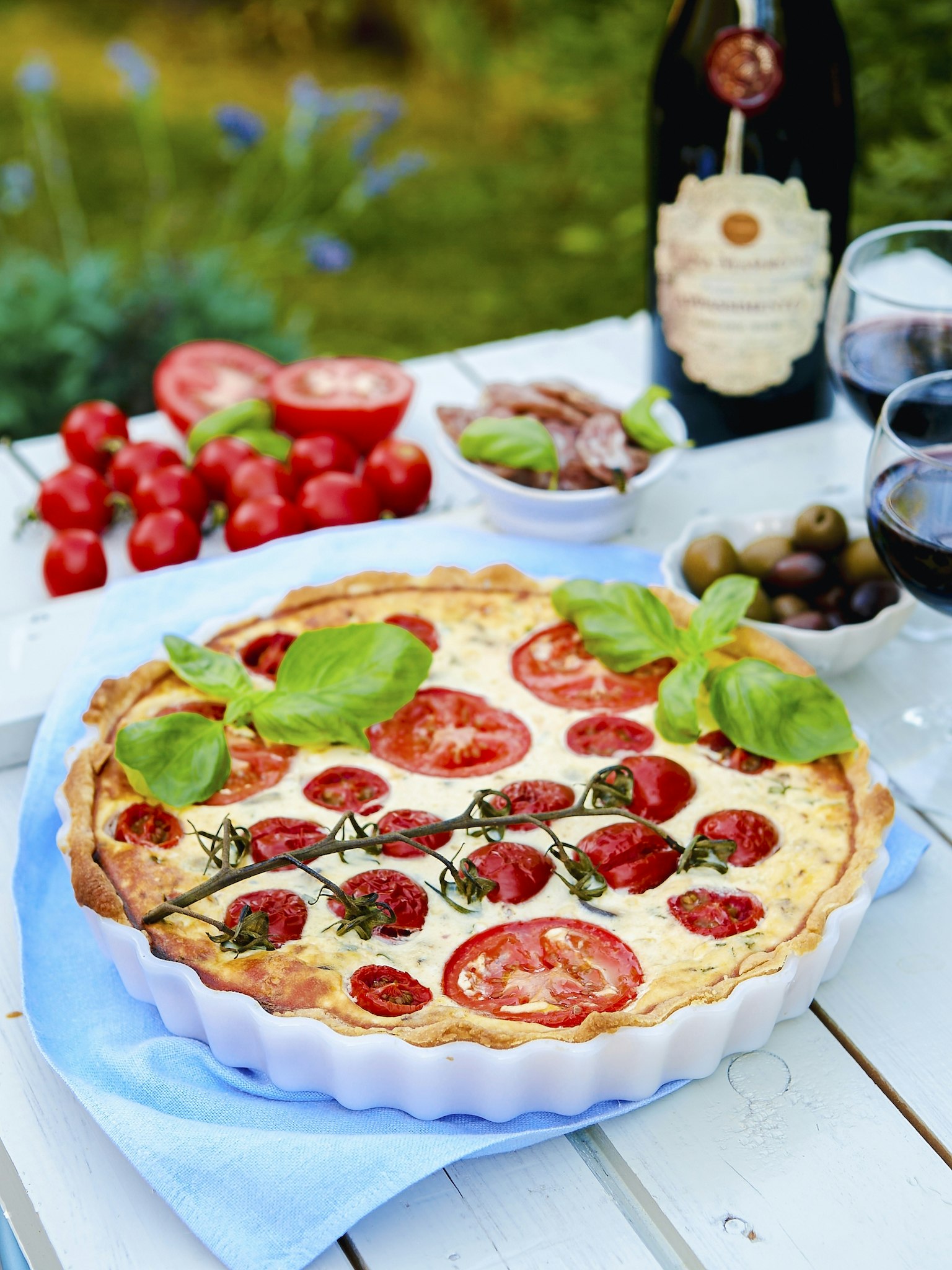 Tomatpaj med ricotta